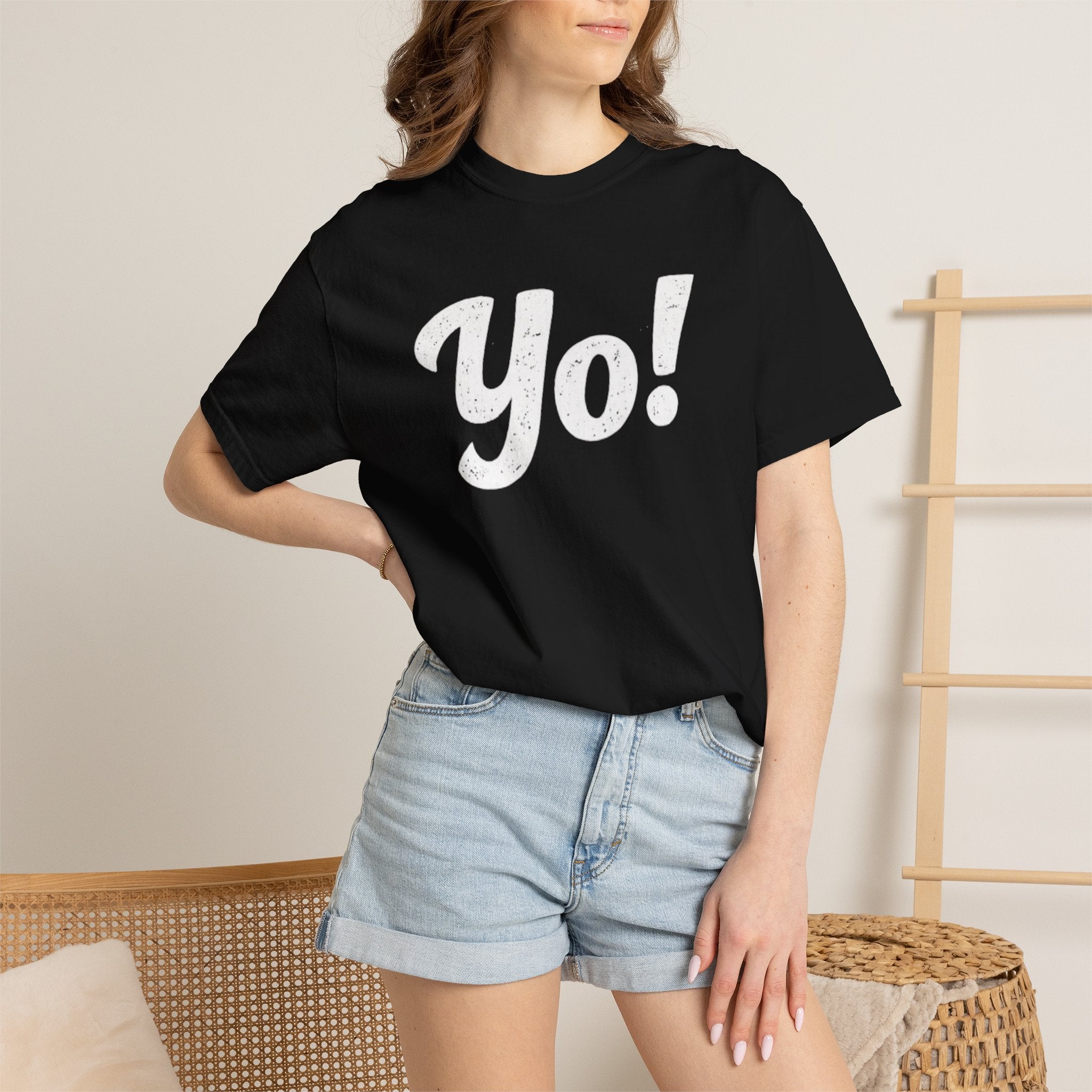 BubbaChubbs Yo! White Lettering Tee - BubbaChubbs Brand