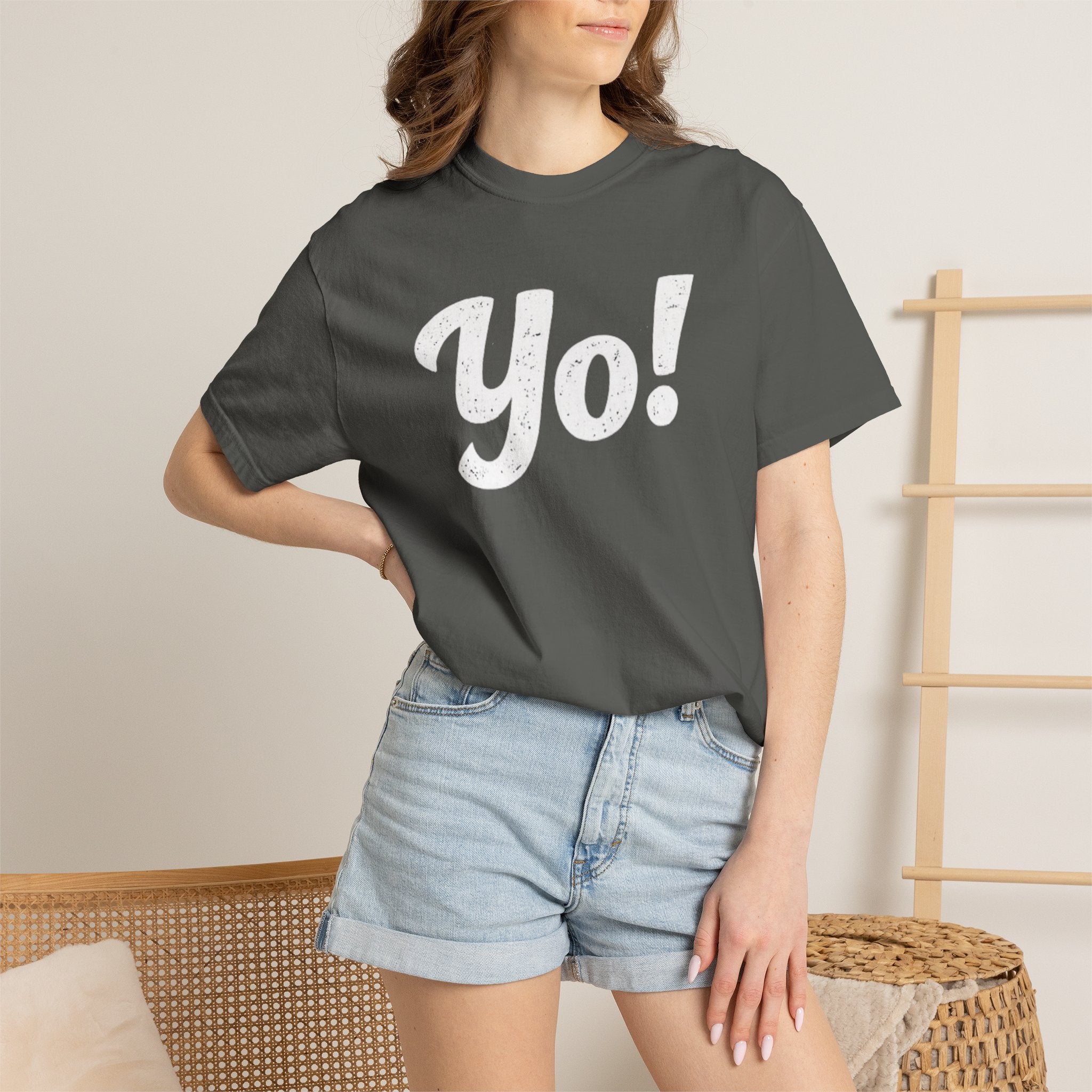 BubbaChubbs Yo! White Lettering Tee - BubbaChubbs Brand