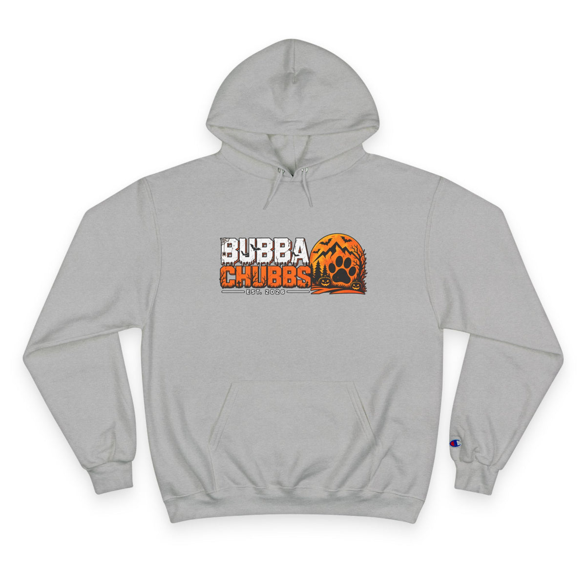 Champion Hoodie — BubbaChubbs Dog Sunset Graphic Hoodie