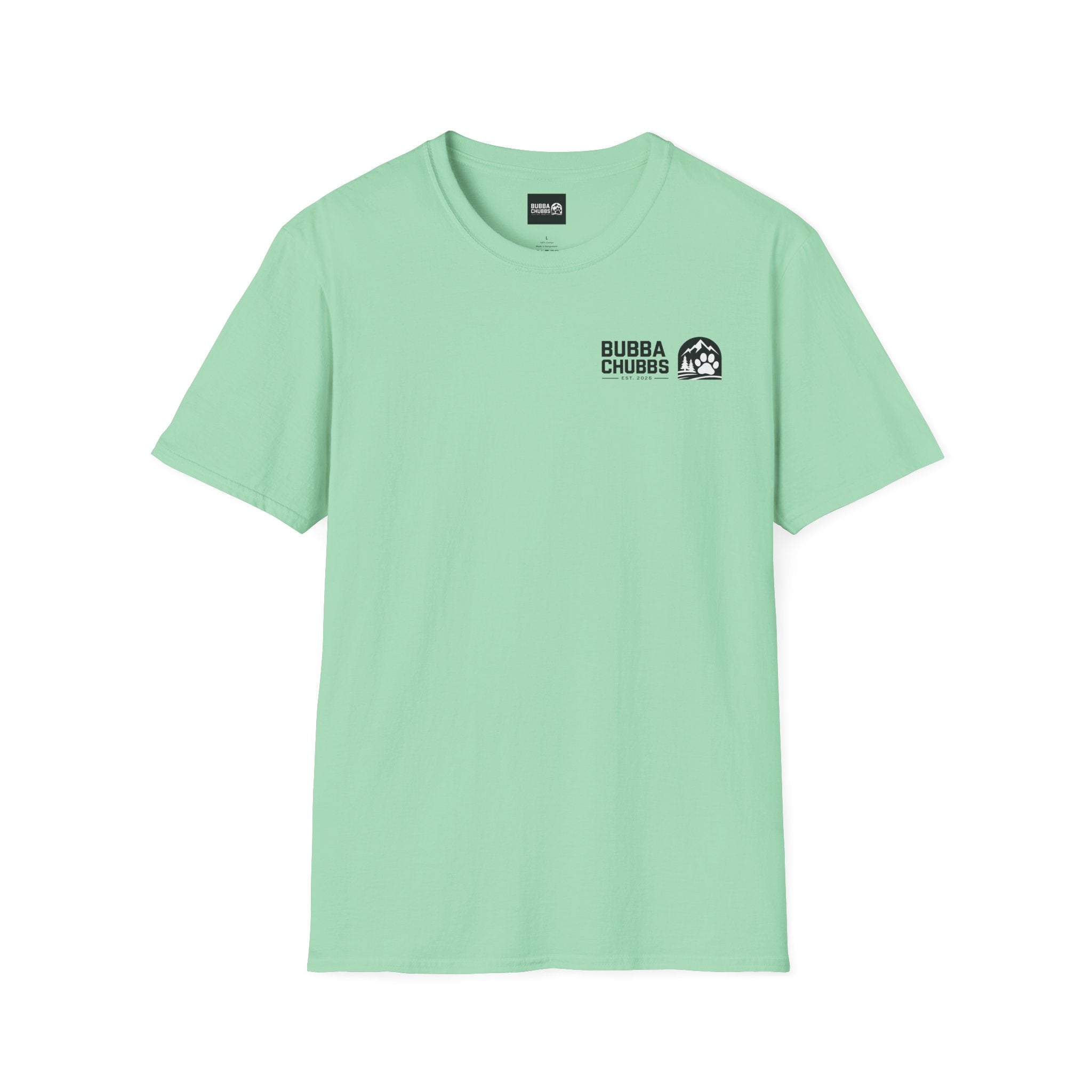 BubbaChubbs Updated Modern Logo Transparent Short-Sleeve Tee - BubbaChubbs Brand