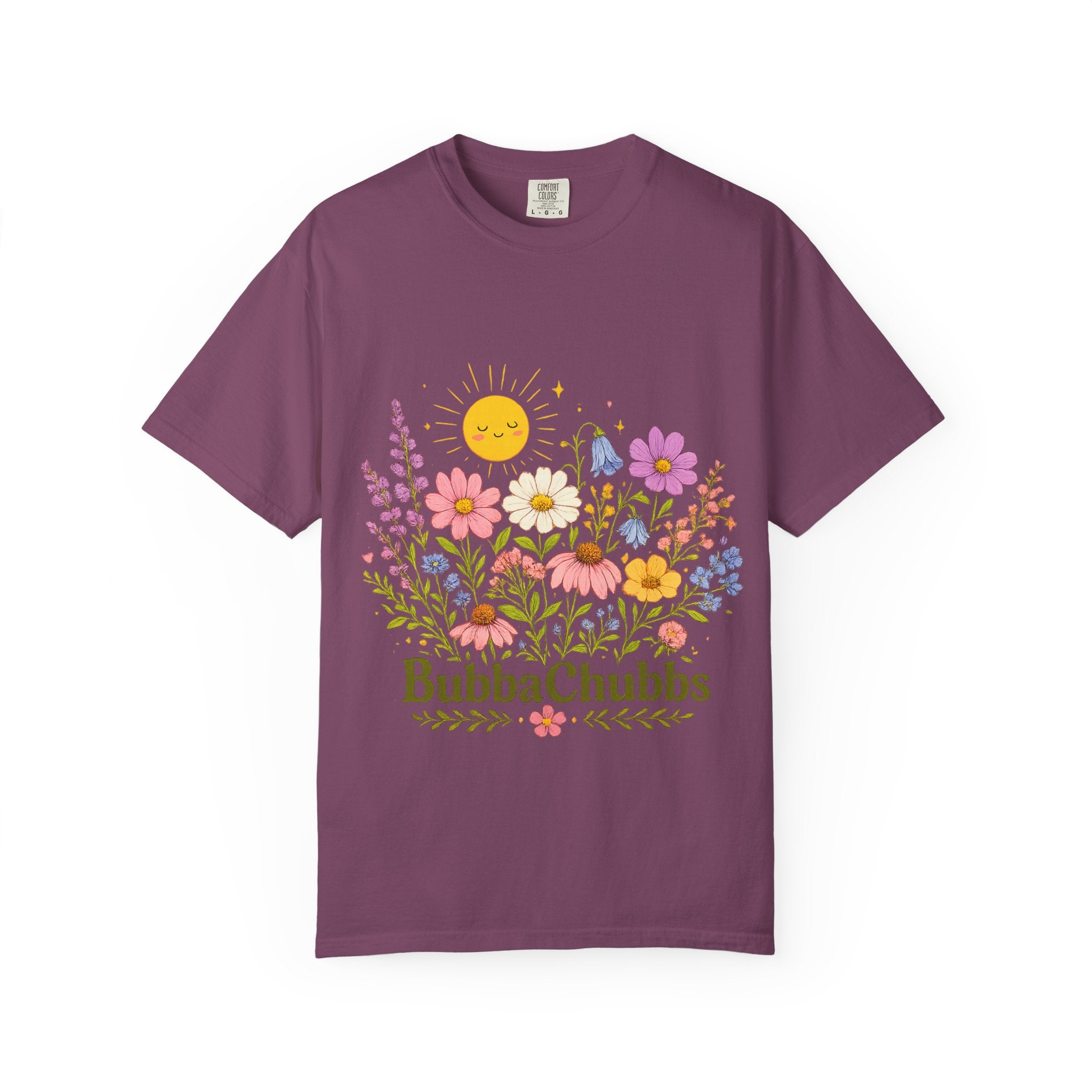 BubbaChubbs Sun Floral Style Tee - BubbaChubbs Brand