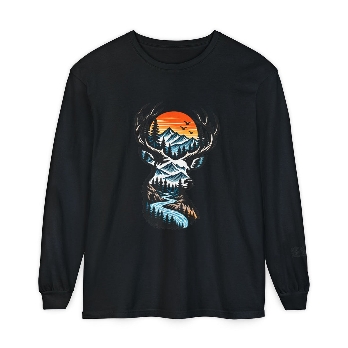Deer Mountain Sunset Long Sleeve Tee