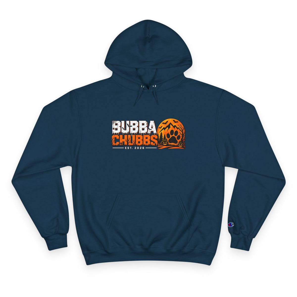 Champion Hoodie — BubbaChubbs Dog Sunset Graphic Hoodie