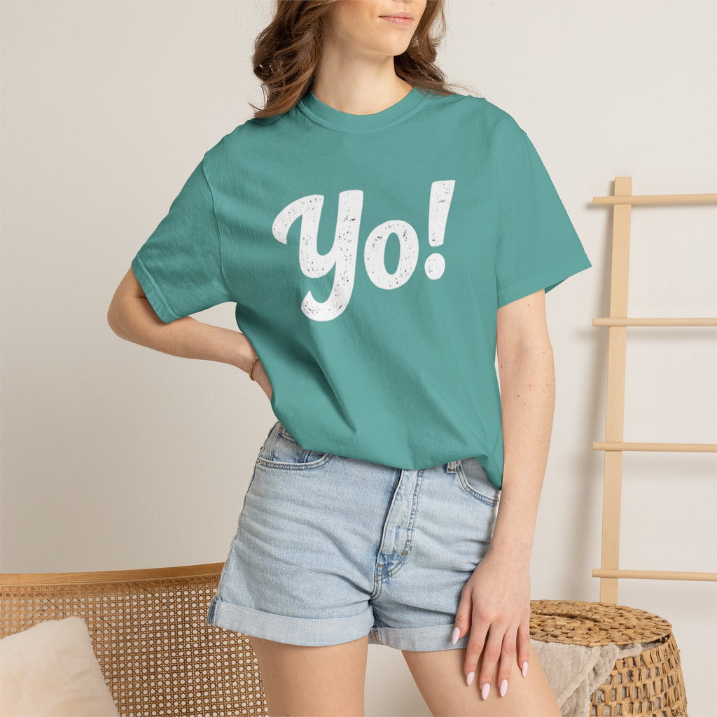 BubbaChubbs Yo! White Lettering Tee - BubbaChubbs Brand