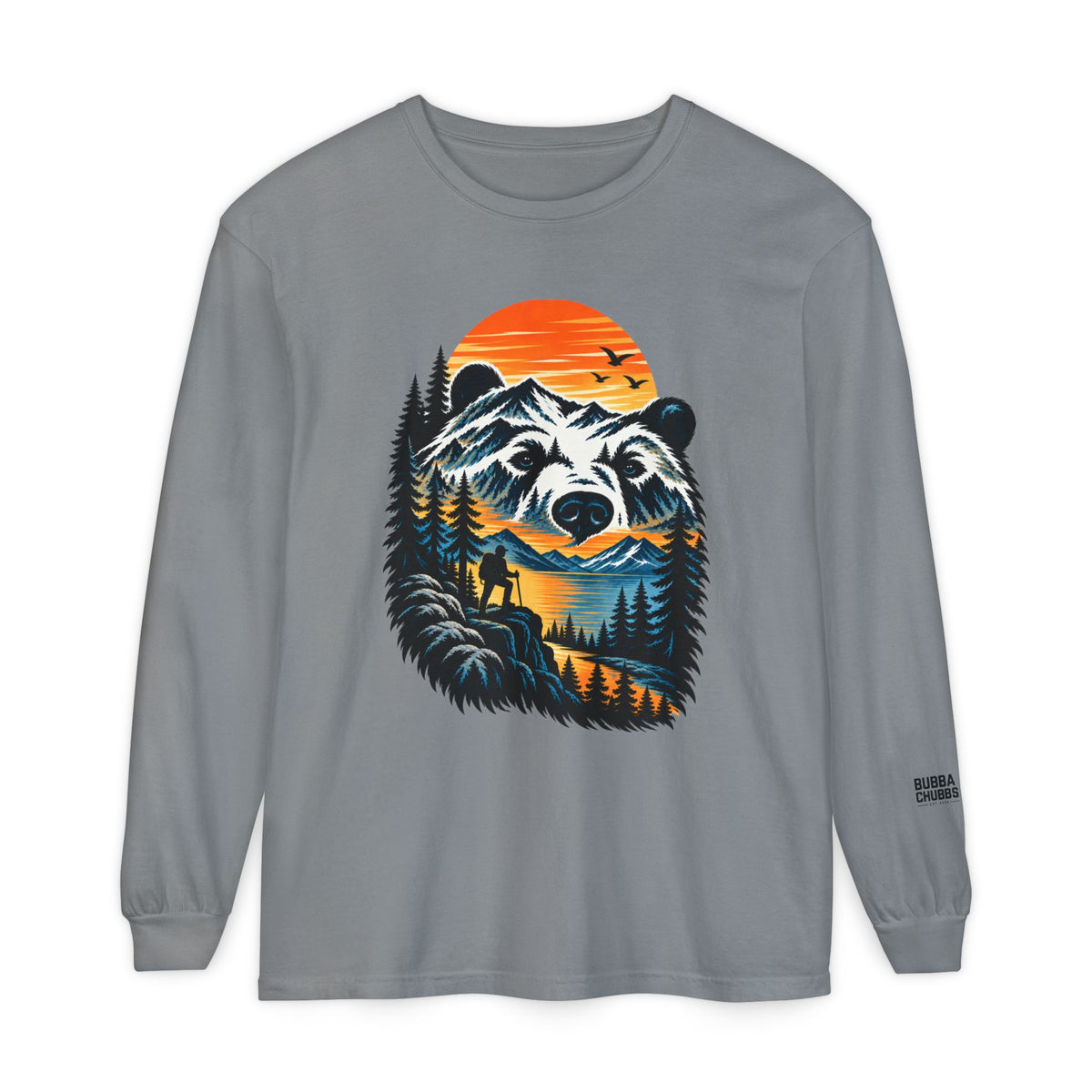 Bear Sunset Long Sleeve Tee