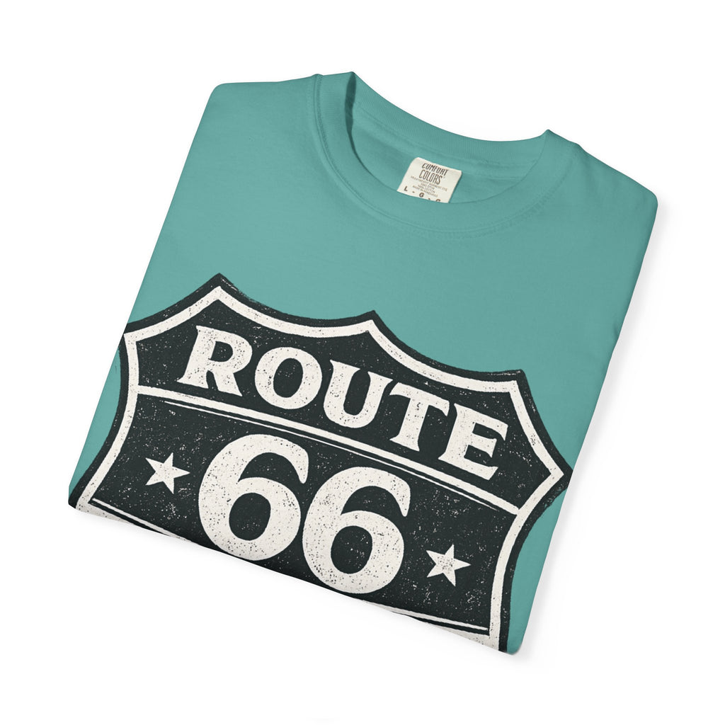 BubbaChubbs Dogs Tats Travel Route 66 Tee Printify