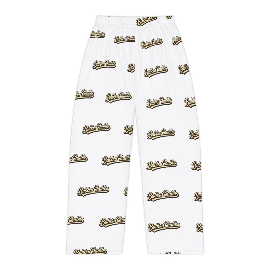 Women's BubbaChubbs Barnd Pajama Pants — All-Over Script Logo Lounge Sleepwear