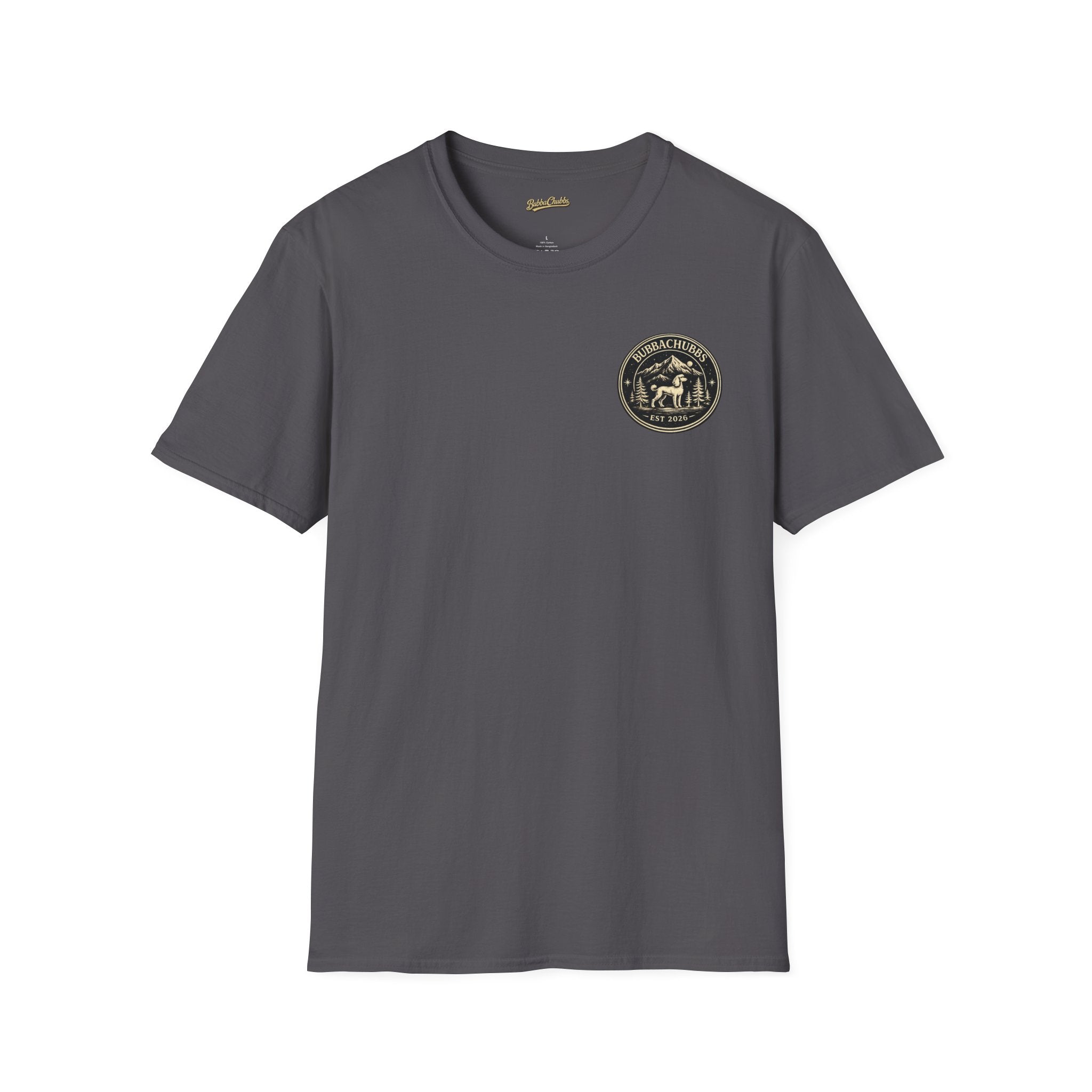 BubbaChubbs Himself Chest Full Small Logo Short-Sleeve Tee - BubbaChubbs Brand