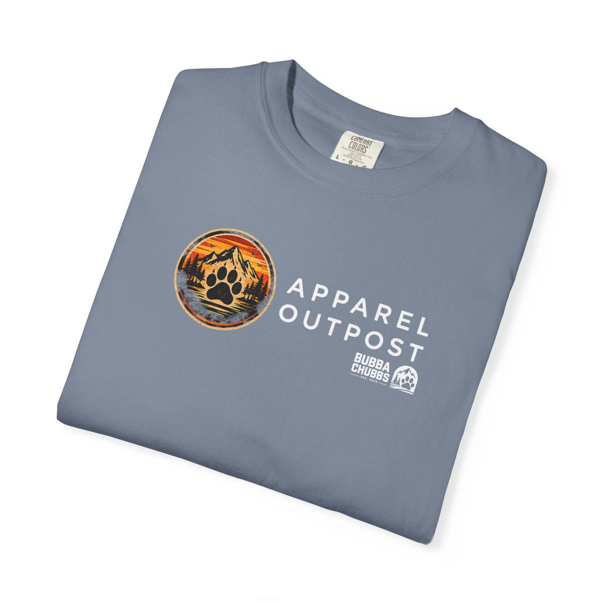Apparel Outpost Sunset Logo T-Shirt Printify