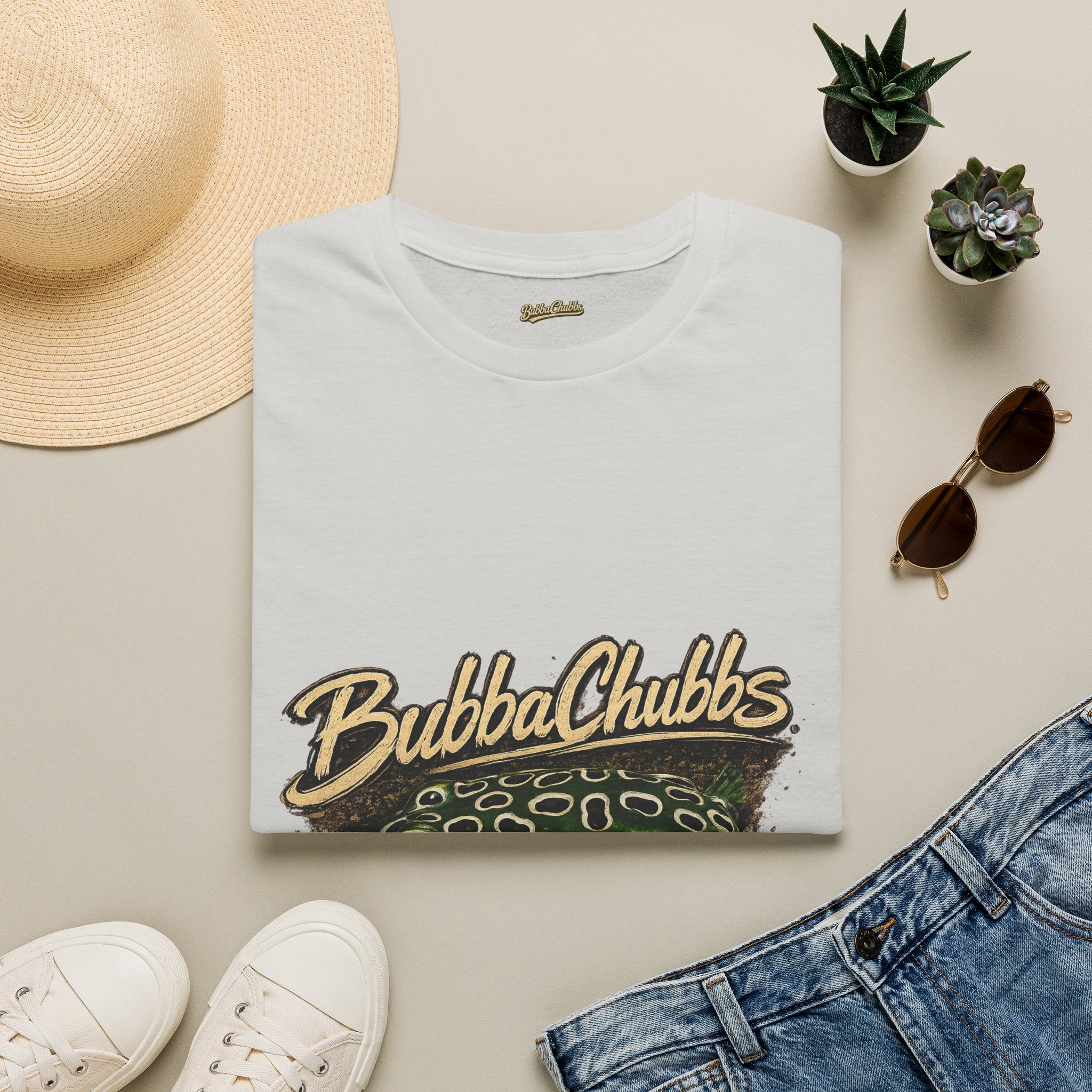 BubbaChubbs Gone Fishing Lure Graphic Tee Printify