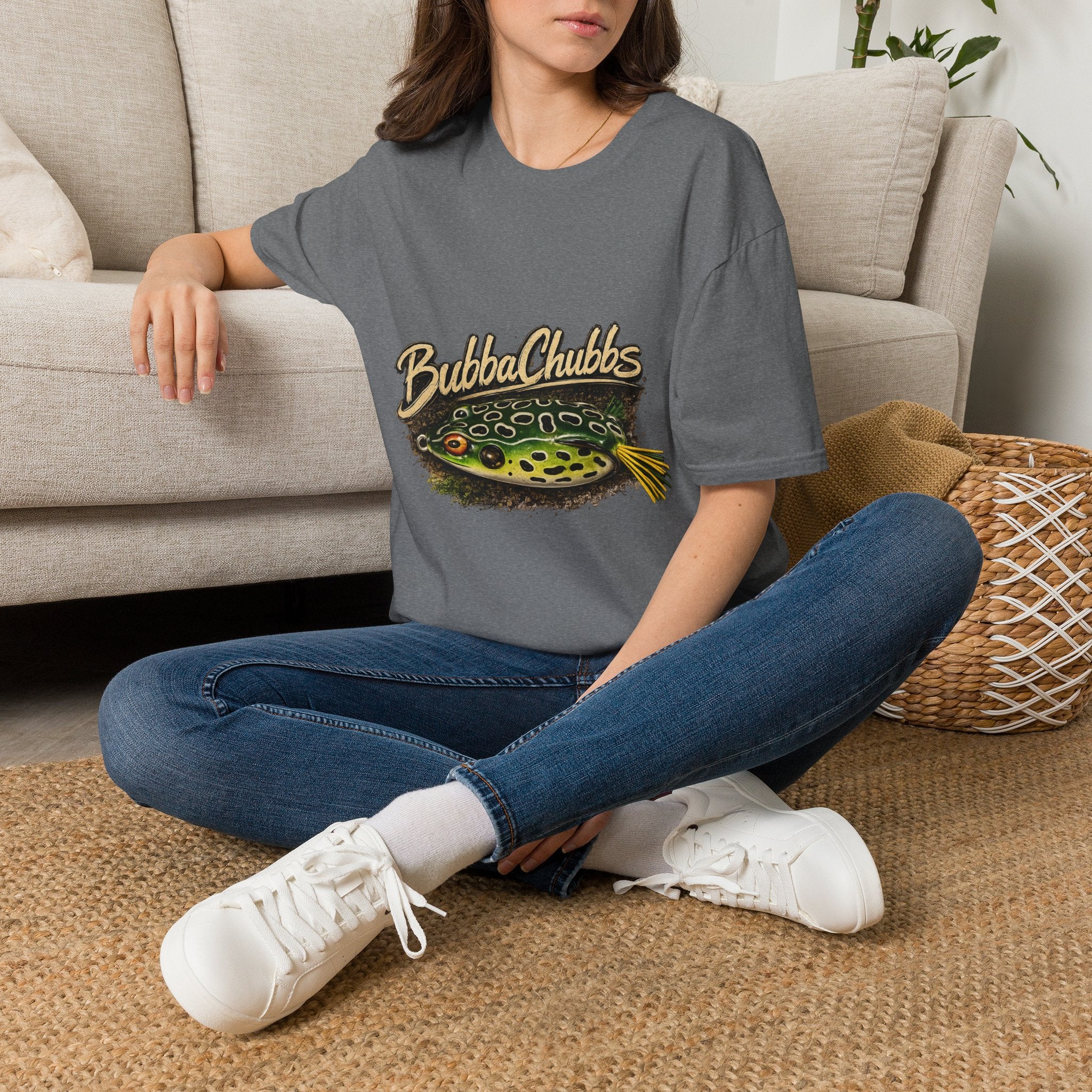 BubbaChubbs Gone Fishing Lure Graphic Tee Printify
