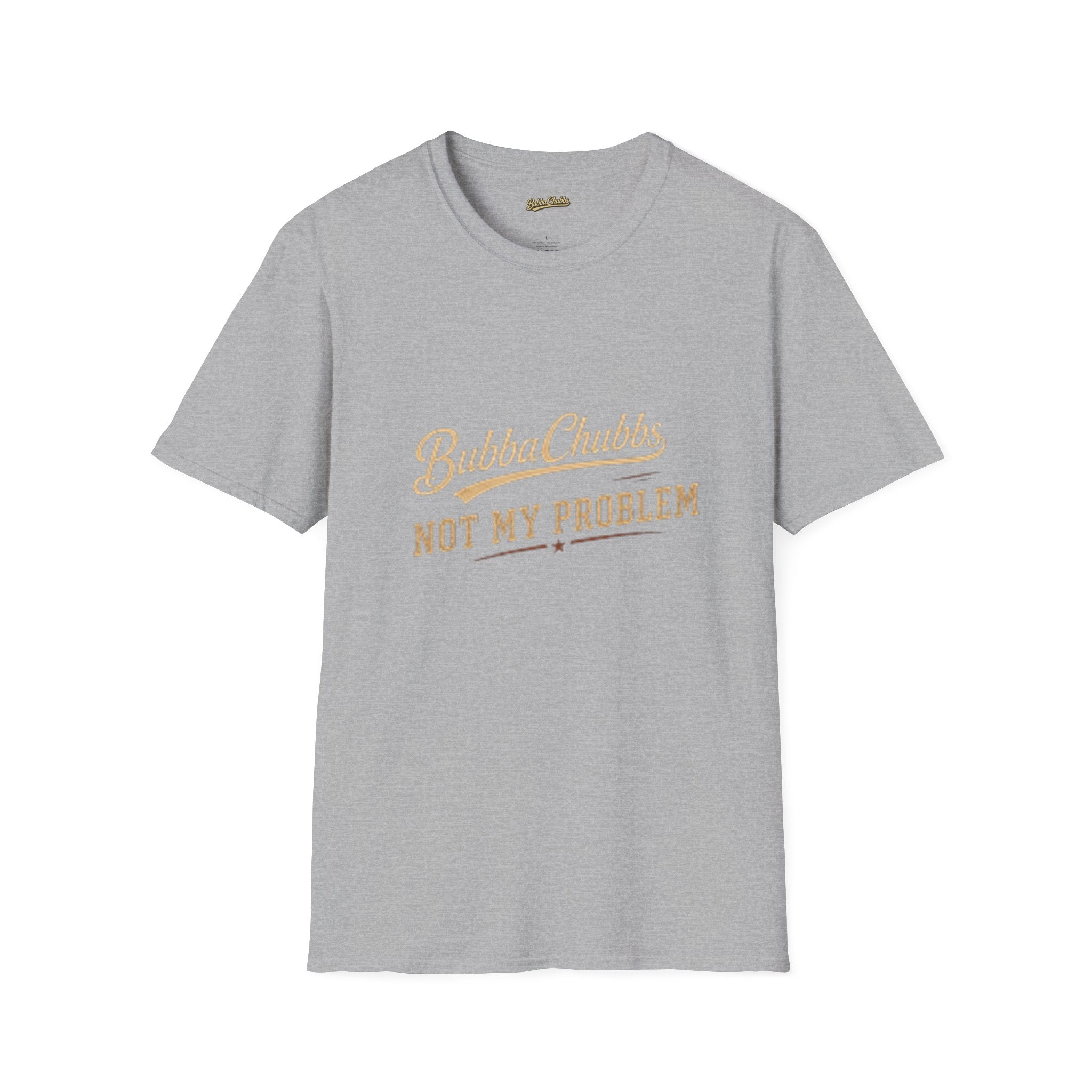 Not My Problem Retro Script Graphic Tee | BubbaChubbs Statement T-Shirt