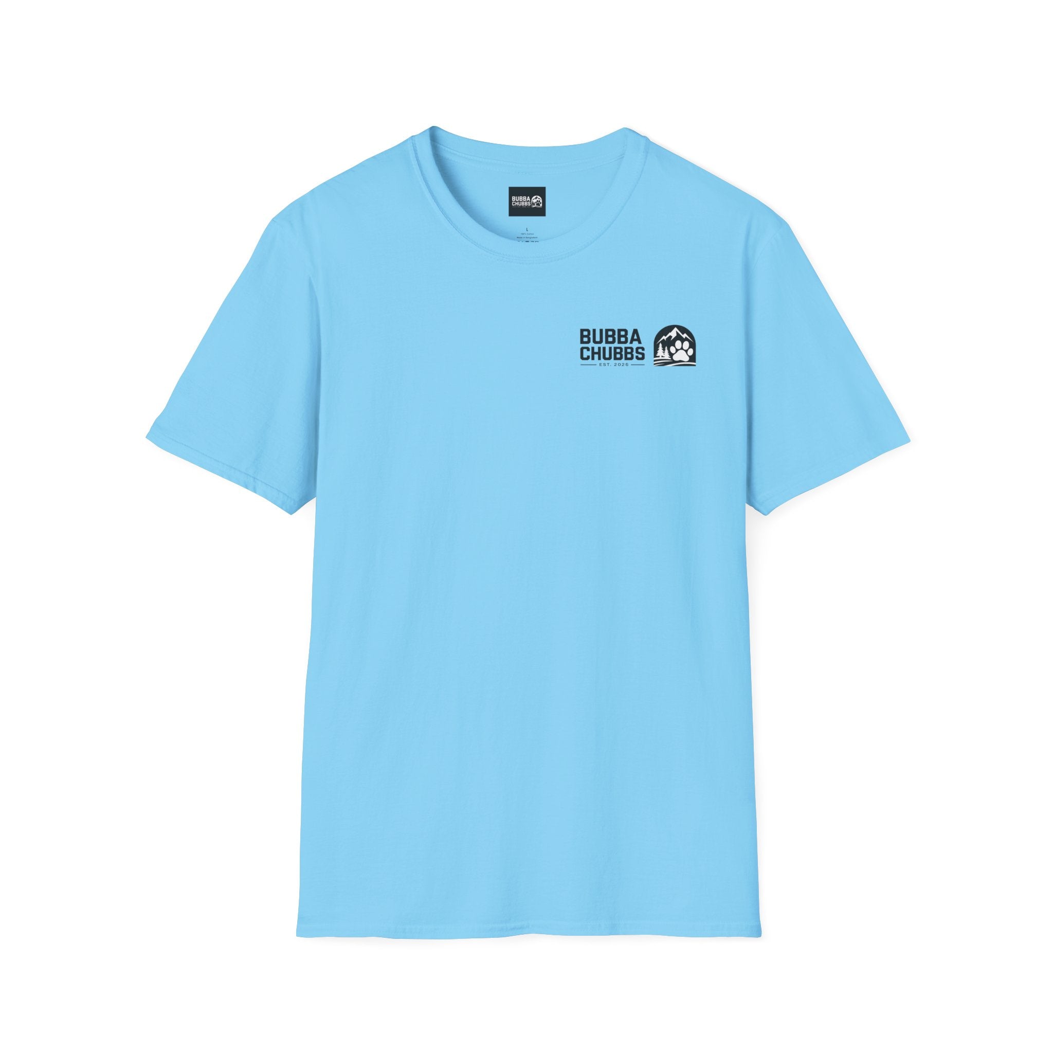BubbaChubbs Updated Modern Logo Transparent Short-Sleeve Tee - BubbaChubbs Brand