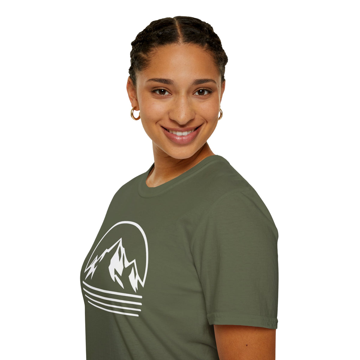 Mountain Sunset Graphic T-Shirt — Minimal Outdoor Adventure Tee
