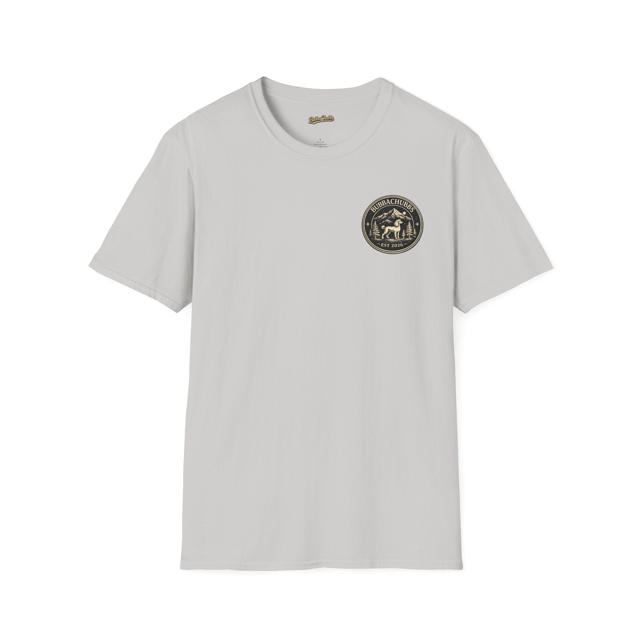 BubbaChubbs Himself Chest Full Small Logo Short-Sleeve Tee - BubbaChubbs Brand