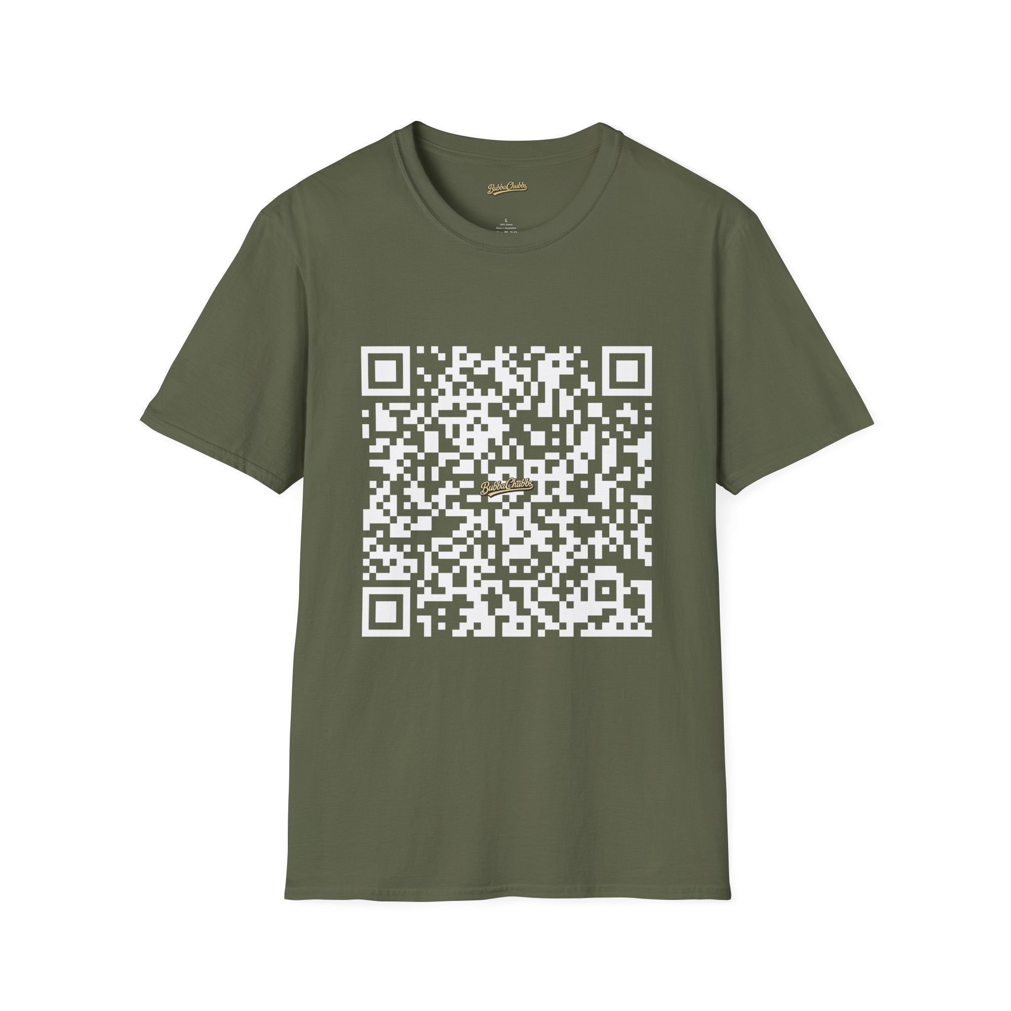 QR Front Graphic Tee | BubbaChubbs Interactive Brand T-Shirt