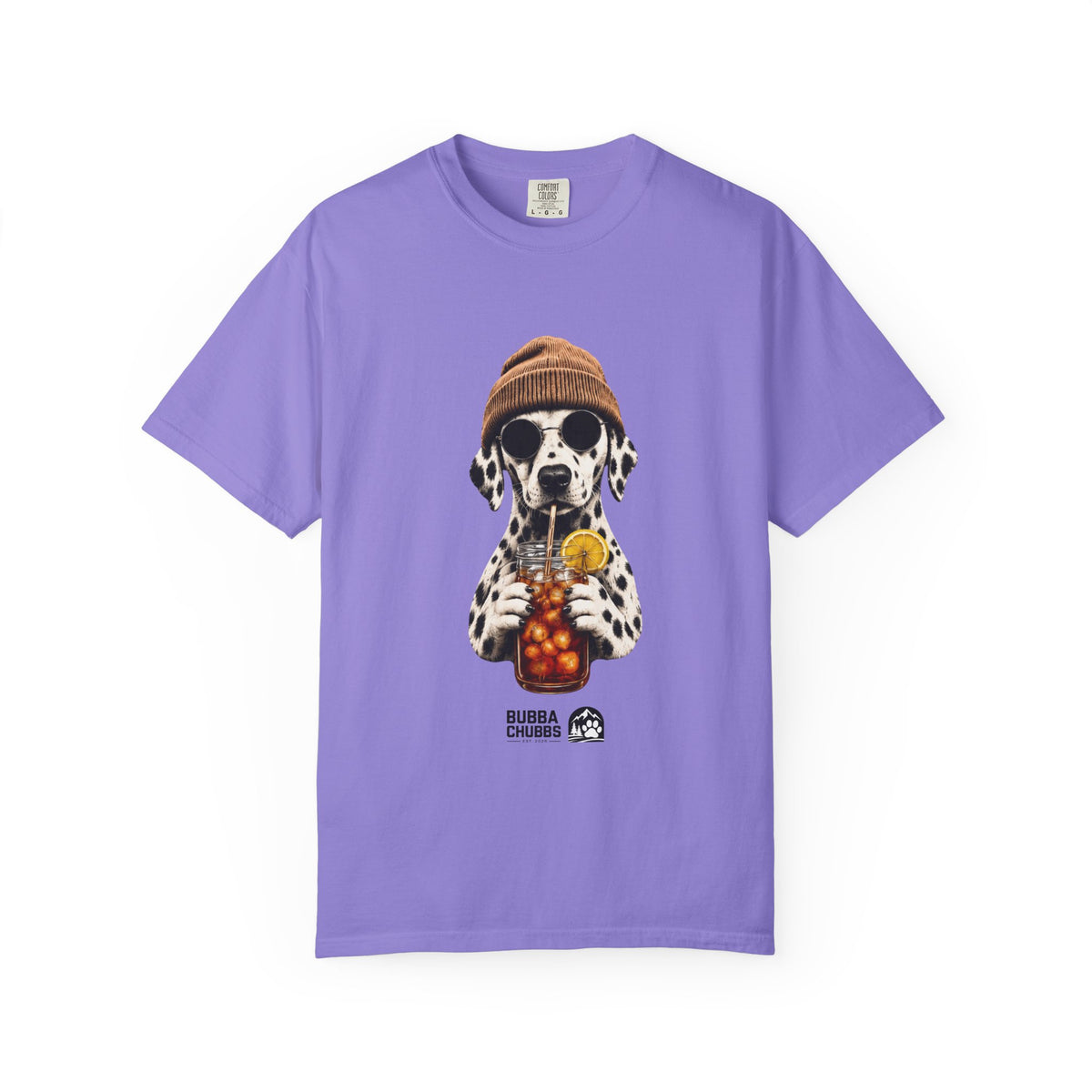 Dalmatian With Bubble Tea T-Shirt — Cute Dog Bubble Tea Graphic Tee - BubbaChubbs Brand