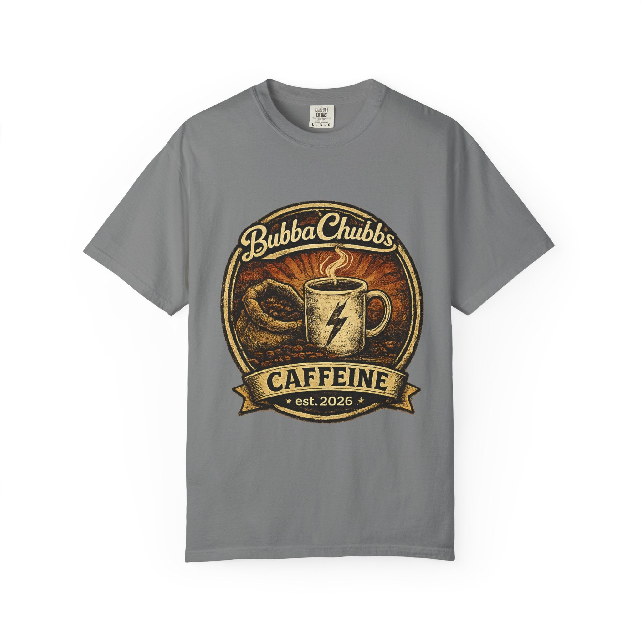 Coffee Jolt Graphic Tee | BubbaChubbs Get Out Stay Wild T-Shirt