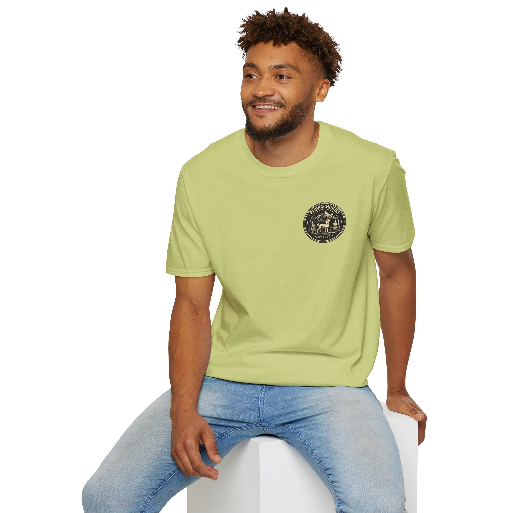 BubbaChubbs Himself Chest Full Small Logo Short-Sleeve Tee - BubbaChubbs Brand