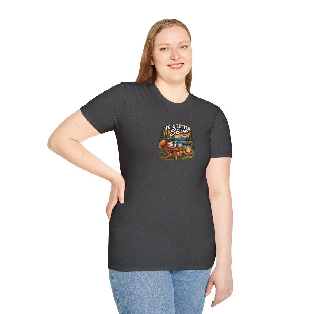 Life Is Better Slower Campfire T-Shirt