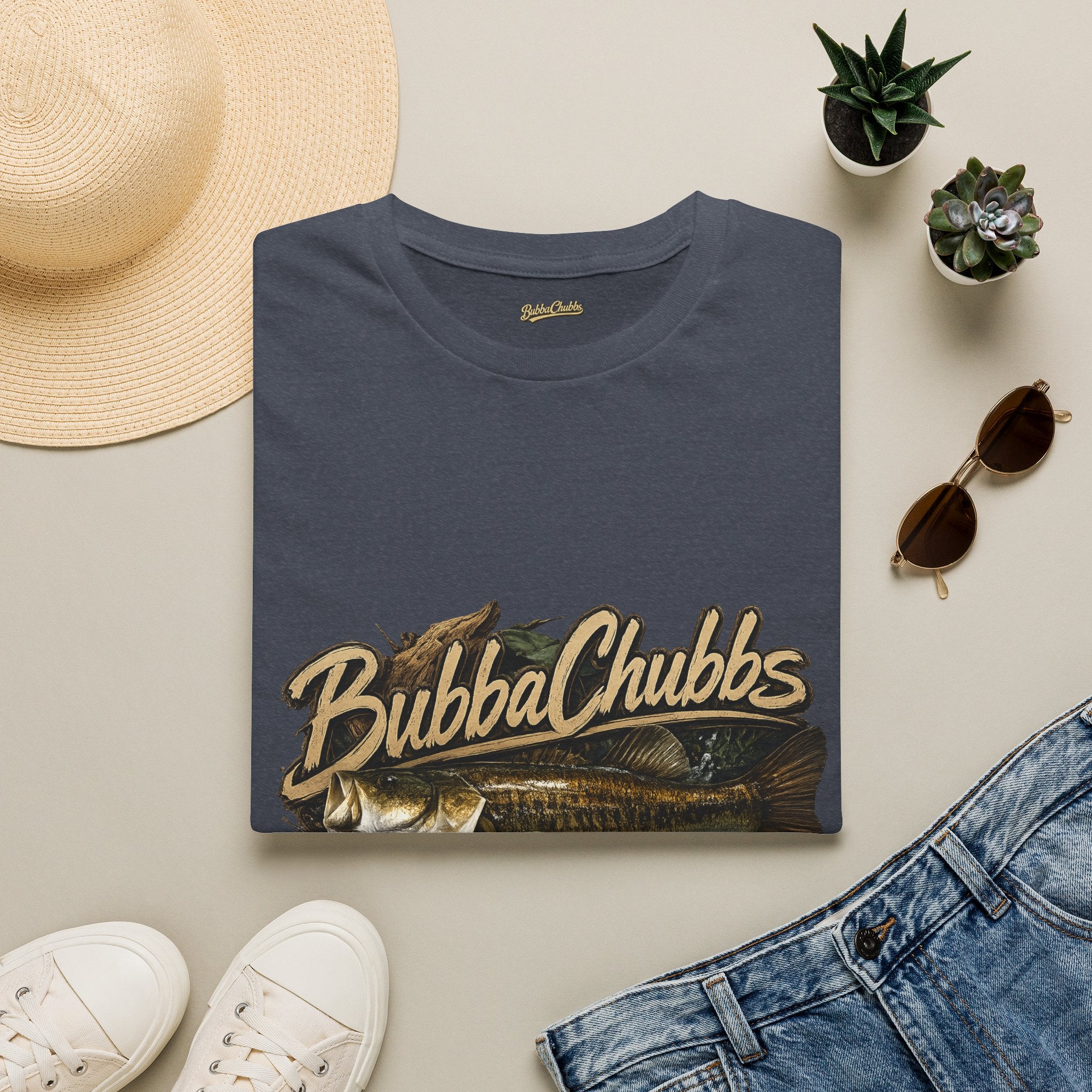 BubbaChubbs Gone Fishing Graphic Tee Printify