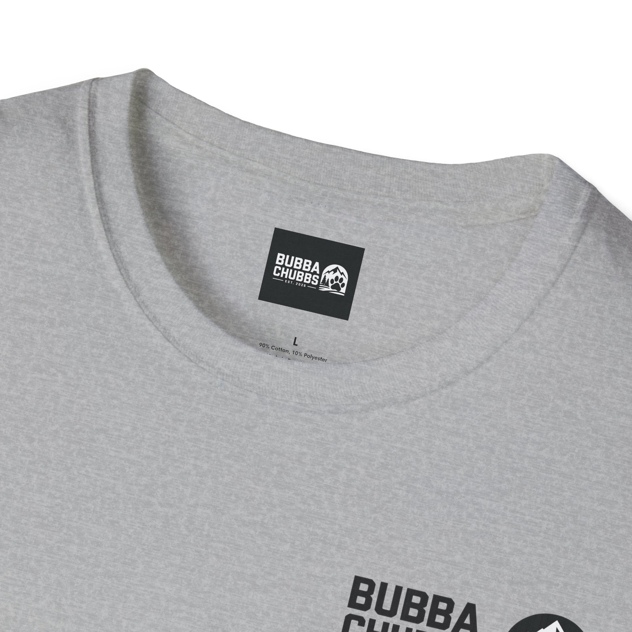 BubbaChubbs Updated Modern Logo Transparent Short-Sleeve Tee - BubbaChubbs Brand
