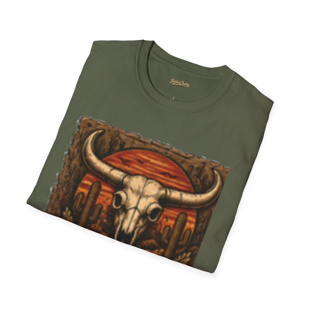 BubbaChubbs Desert Skull Logo T-Shirt New Printify