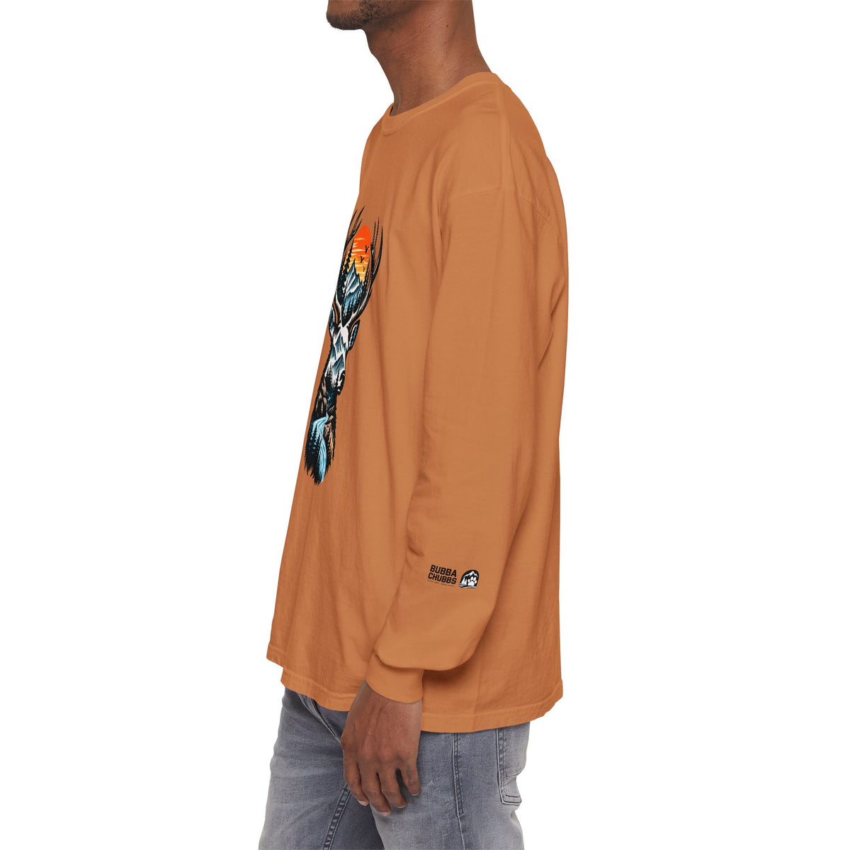 Deer Mountain Sunset Long Sleeve Tee