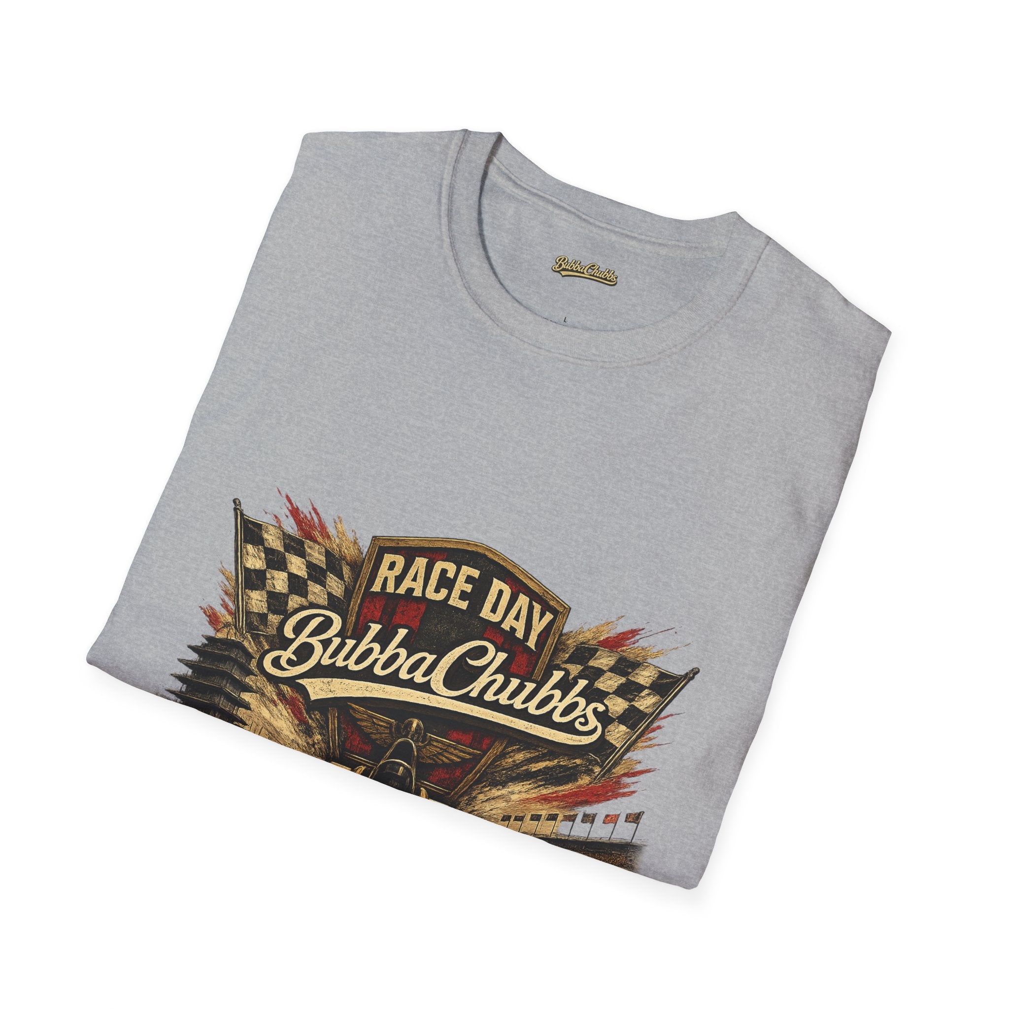 BubbaChubbs QR Back and Race Day Front Graphic Tee Printify