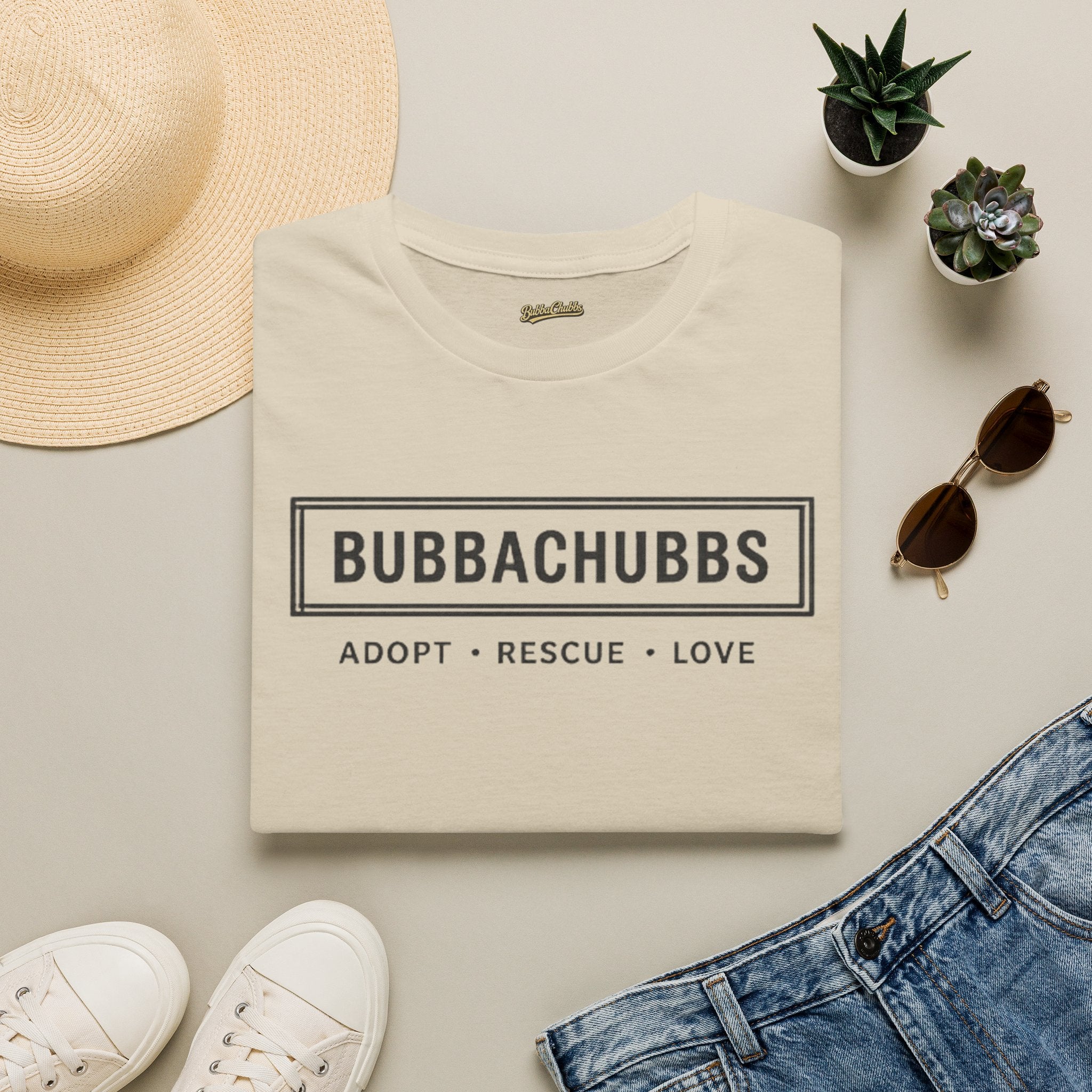 BubbaChubbs Adopt Rescue and Love Tee Printify