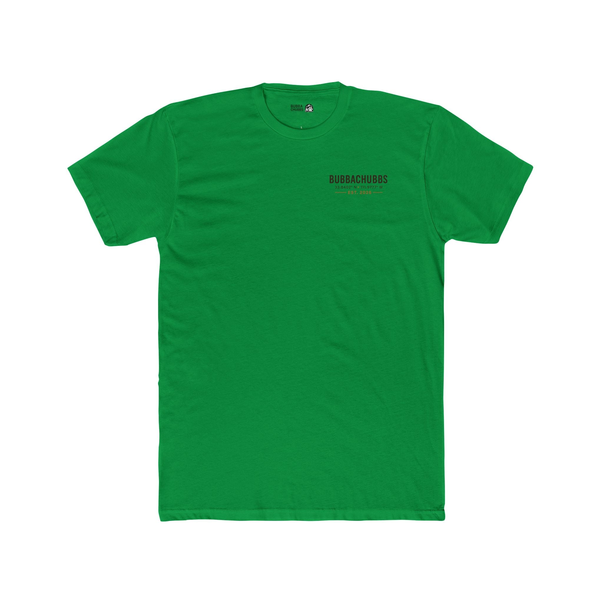 BubbaChubbs Minimal Logo Tee — Classic White Cotton Crew - BubbaChubbs Brand
