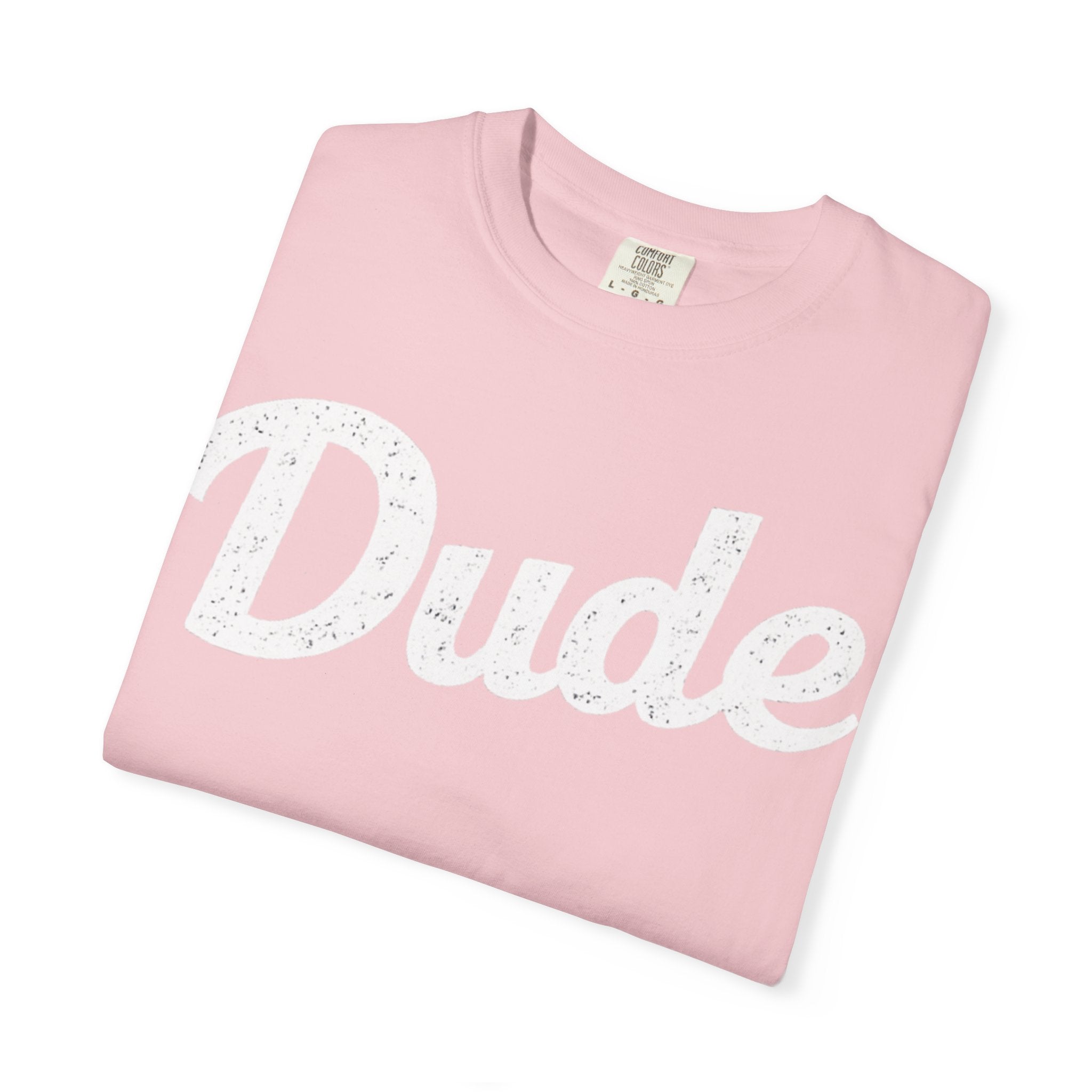 BubbaChubbs Dude White Lettering Tee - BubbaChubbs Brand