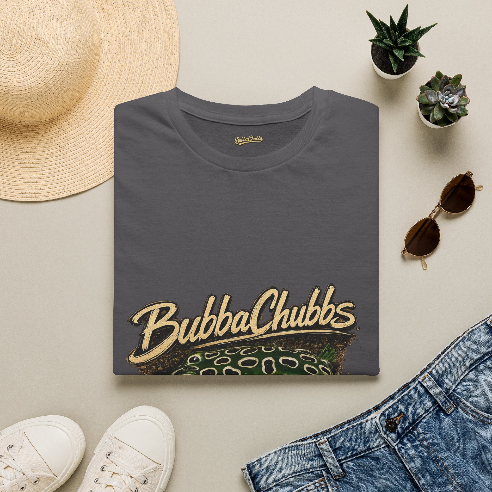 BubbaChubbs Gone Fishing Lure Graphic Tee Printify