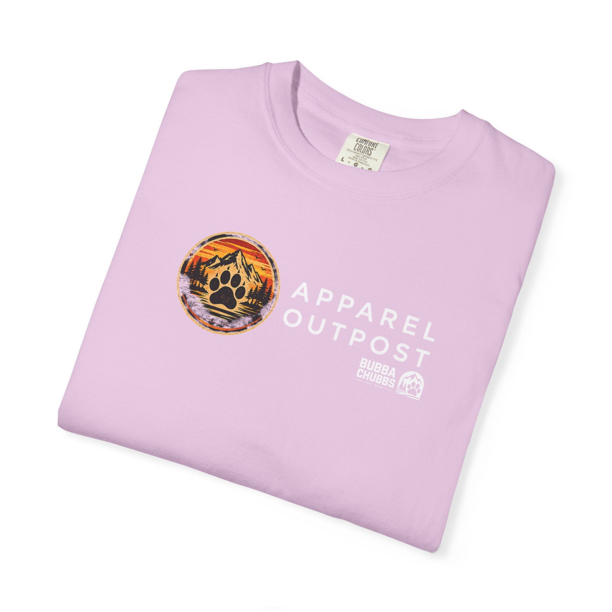 Apparel Outpost Sunset Logo T-Shirt Printify