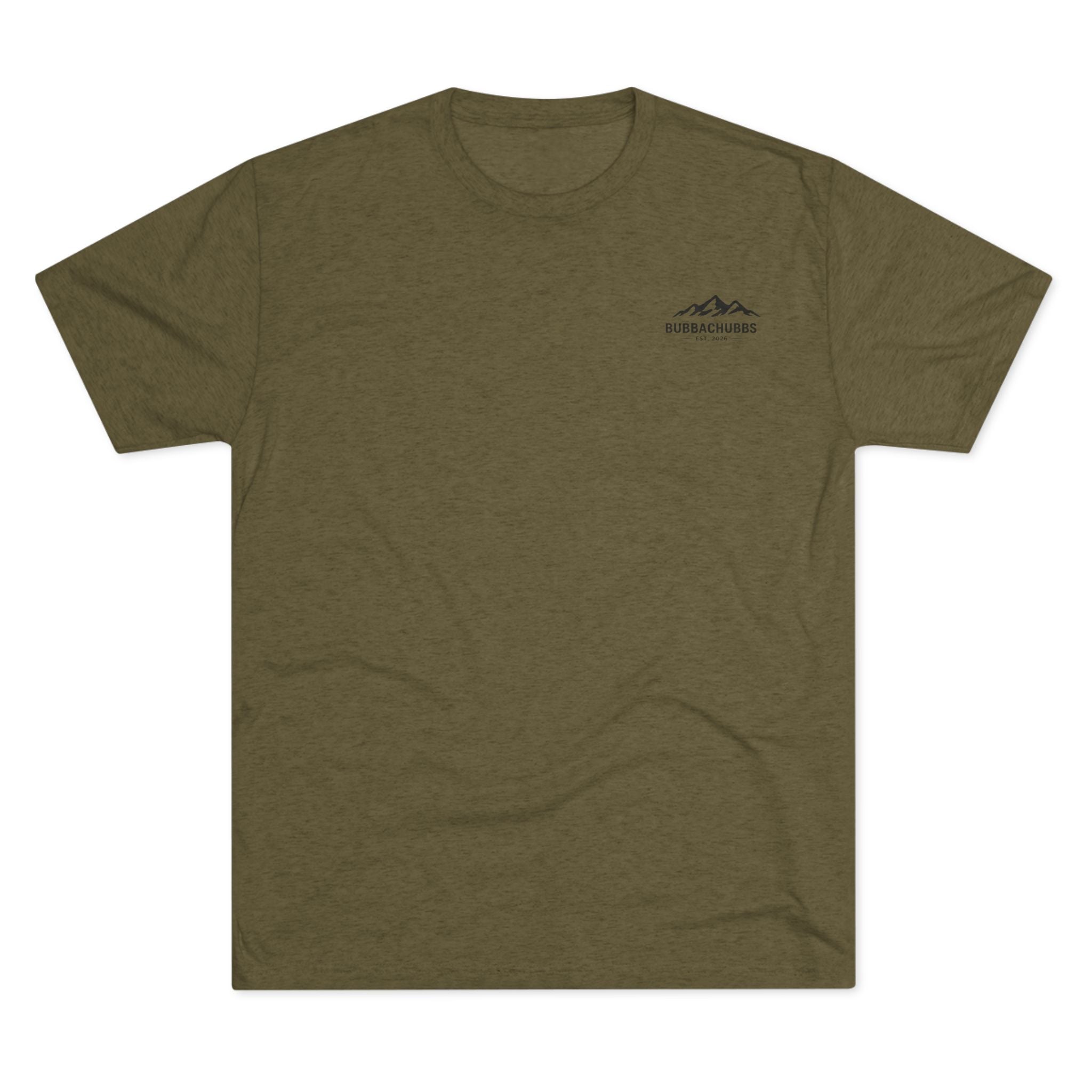 BubbaChubbs Mountains Minimalist Logo Tee — Adventure Outdoor Crew Shirt - BubbaChubbs Brand
