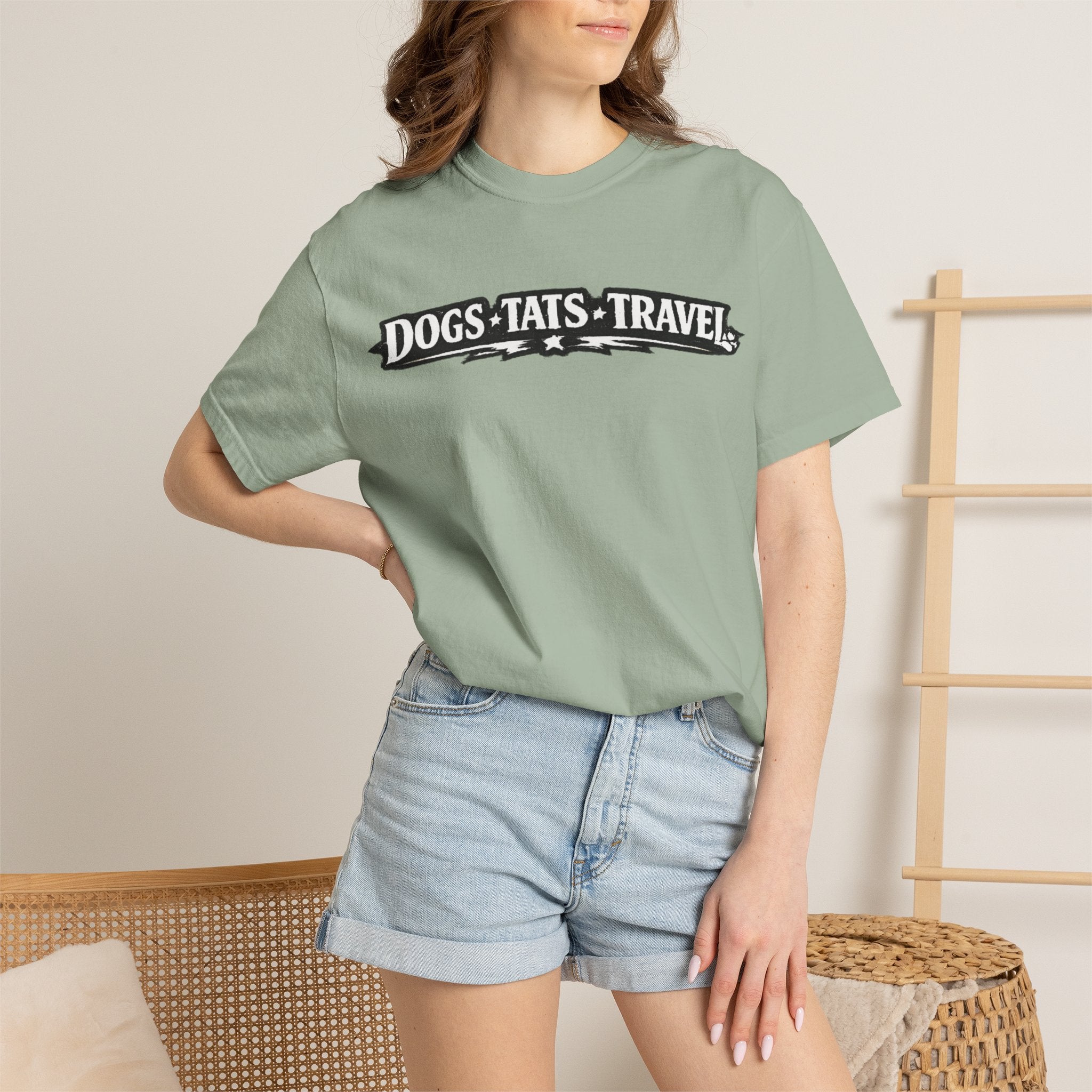 BubbaChubbs Dogs Tats Travel Chill Tee Printify