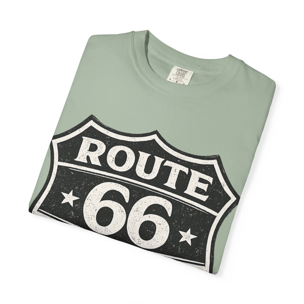 BubbaChubbs Dogs Tats Travel Route 66 Tee Printify