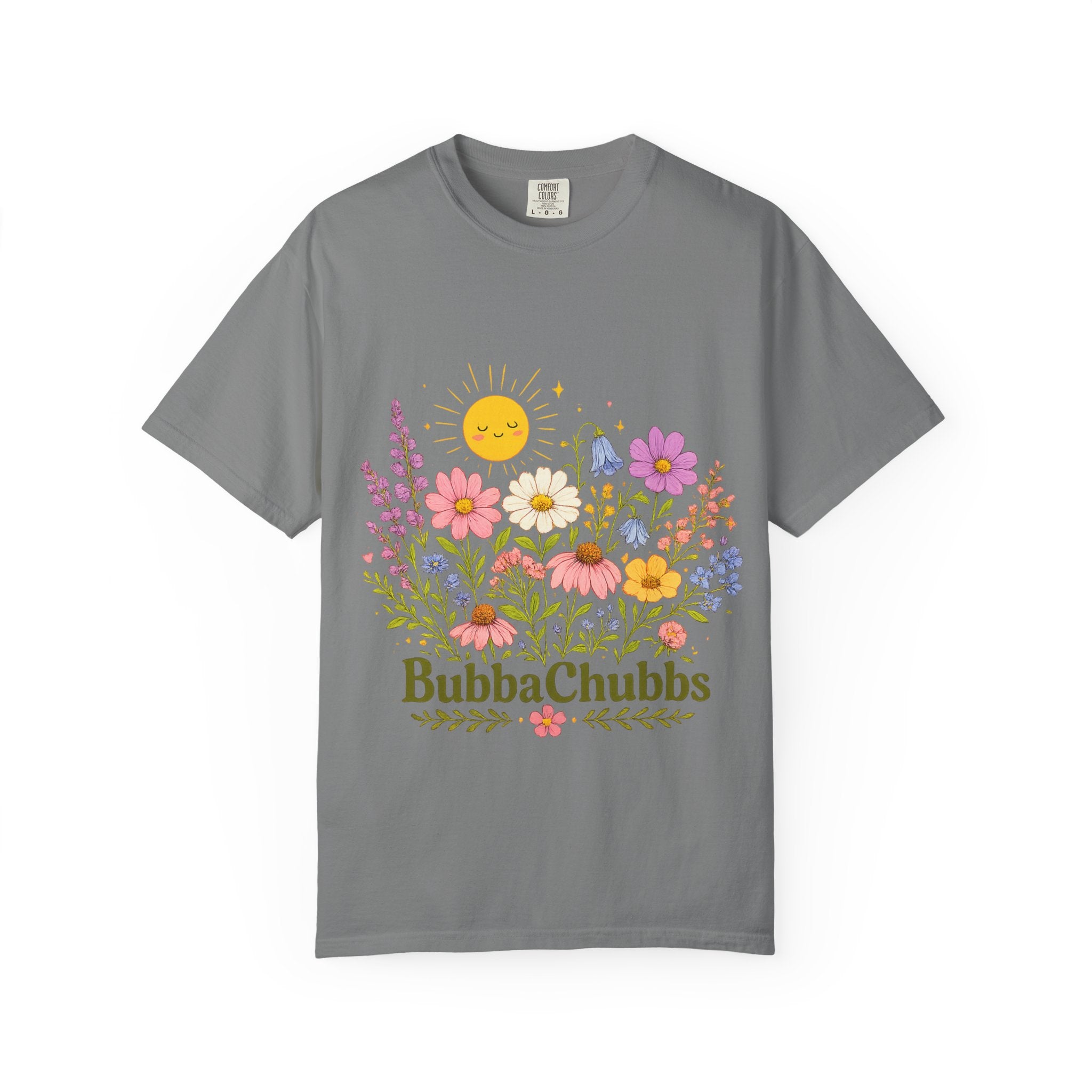 BubbaChubbs Sun Floral Style Tee - BubbaChubbs Brand