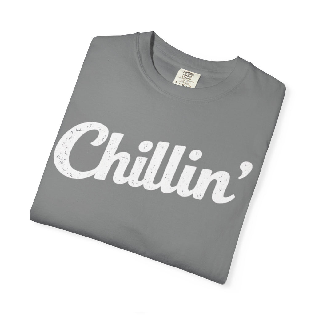 BubbaChubbs Chillin’ White Lettering Tee - BubbaChubbs Brand