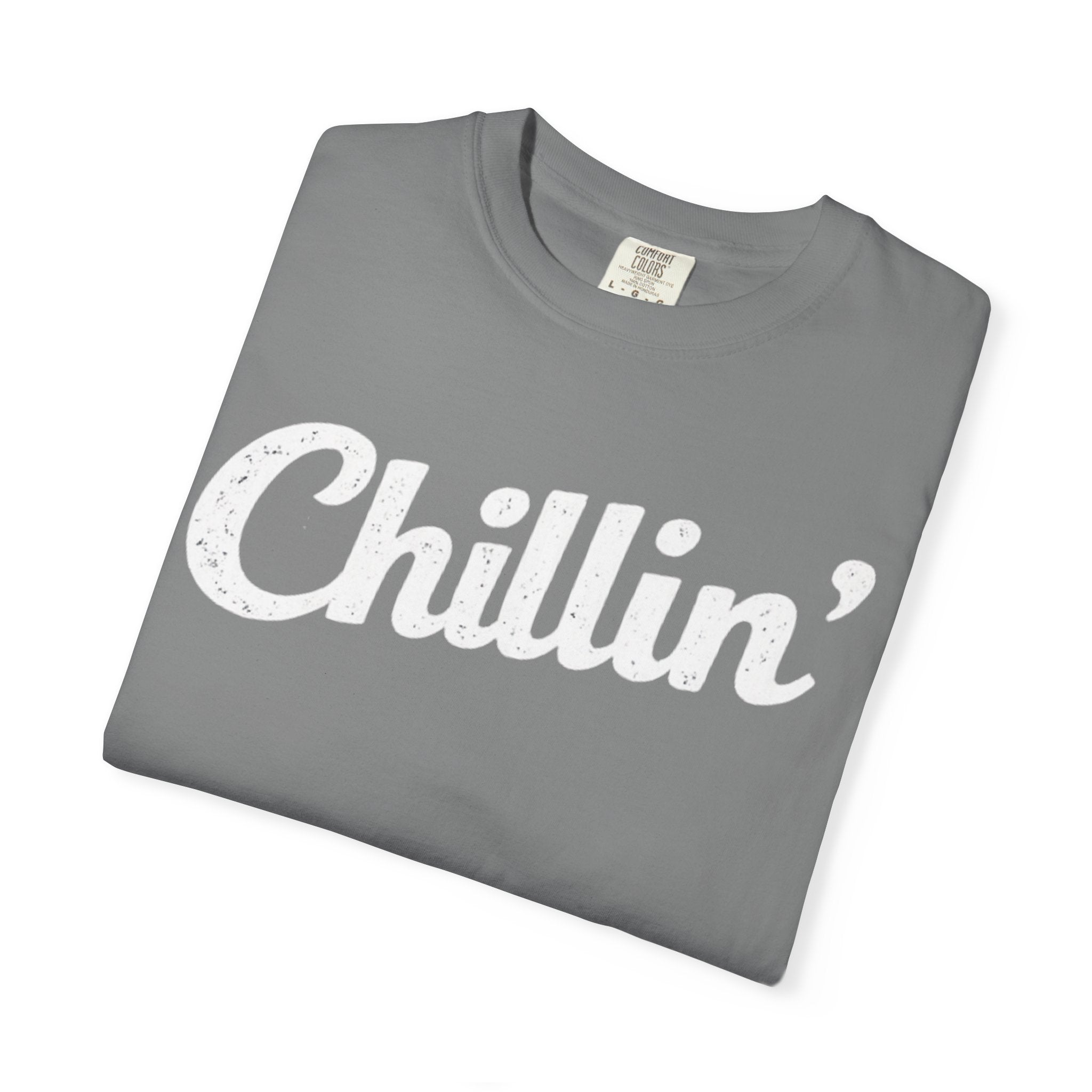 BubbaChubbs Chillin’ White Lettering Tee - BubbaChubbs Brand