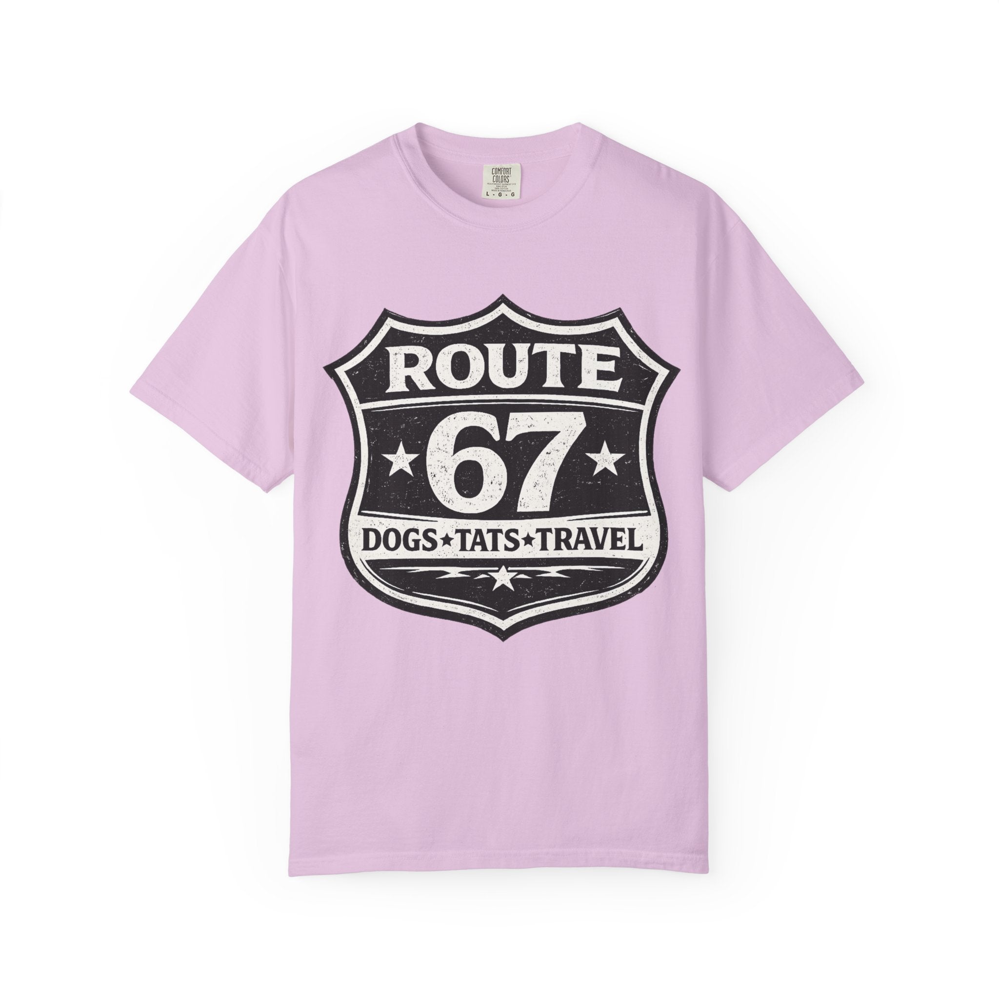 BubbaChubbs Dogs Tats Travel 67 LoL Simple Tee - BubbaChubbs Brand