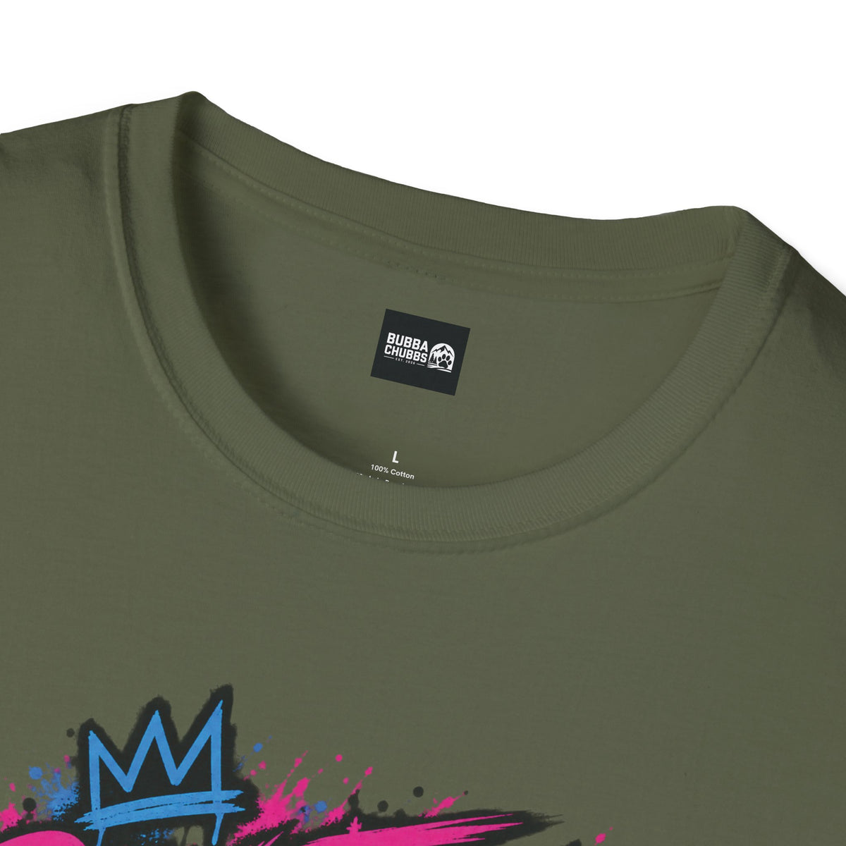 Pawsitive Chaos T-Shirt — Neon Grunge Graphic Tee