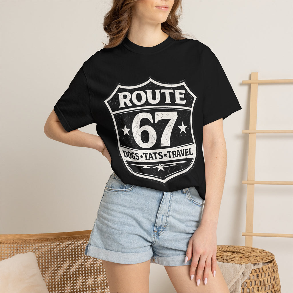 BubbaChubbs Dogs Tats Travel 67 LoL Simple Tee Printify