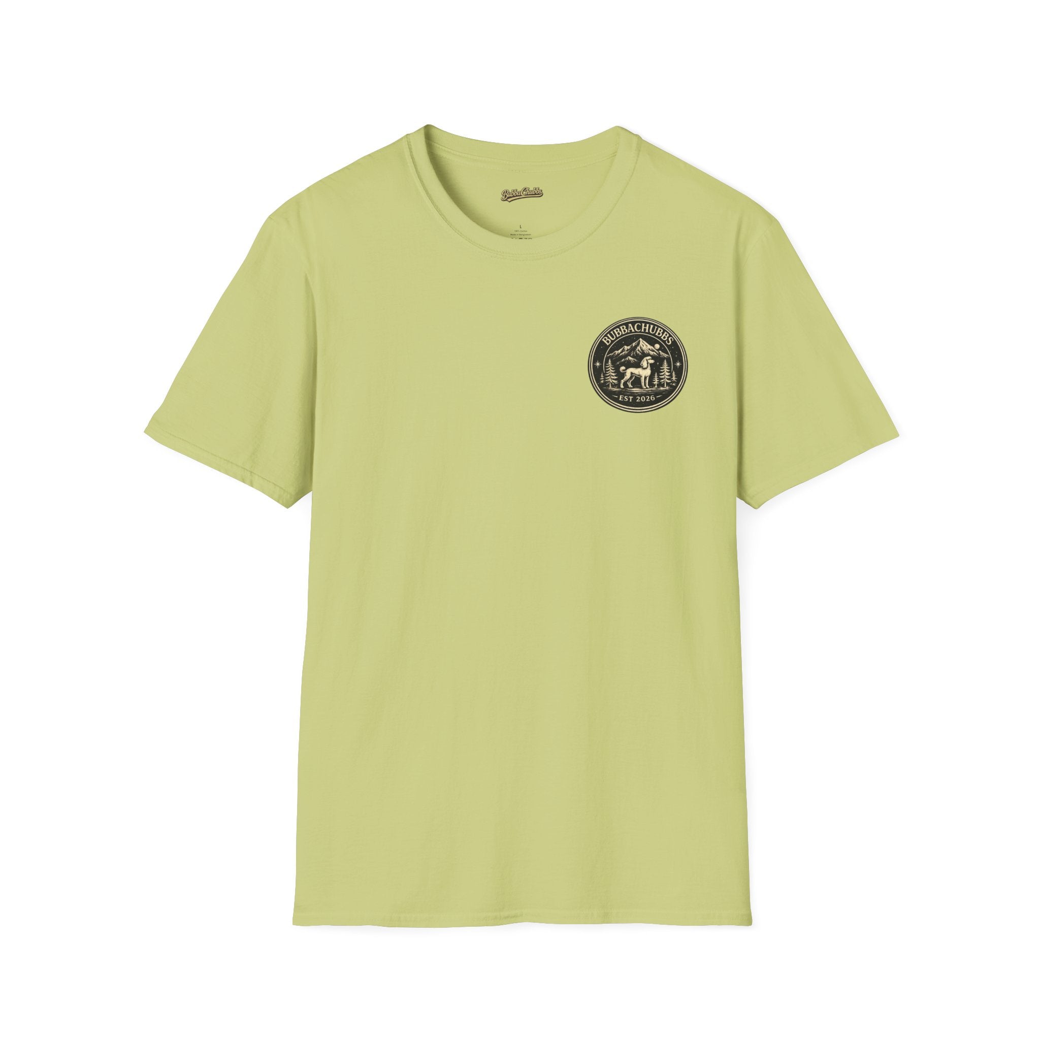 BubbaChubbs Himself Chest Full Small Logo Short-Sleeve Tee - BubbaChubbs Brand