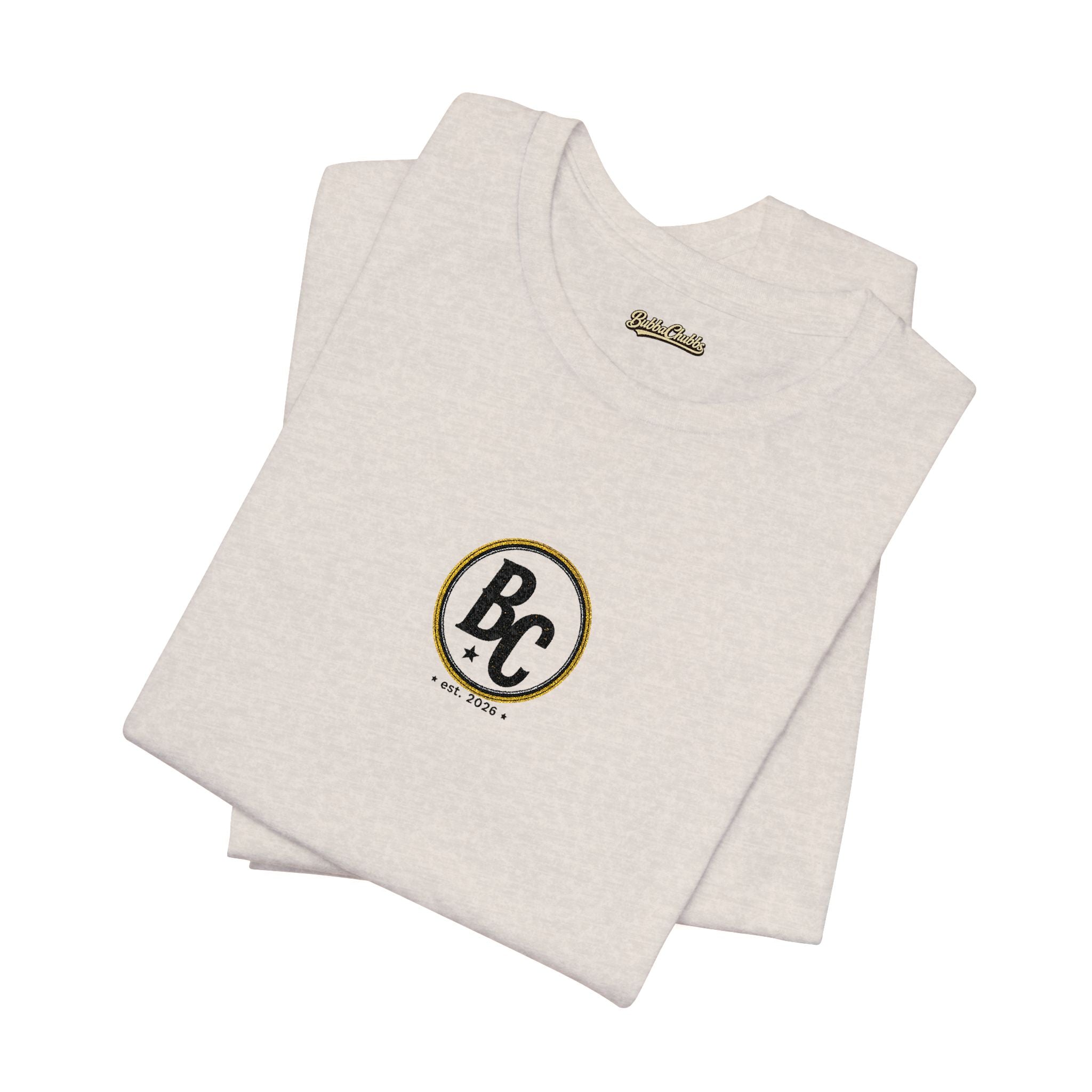 BubbaChubbs - Embroidered Logo - Unisex Jersey Short Sleeve Tee