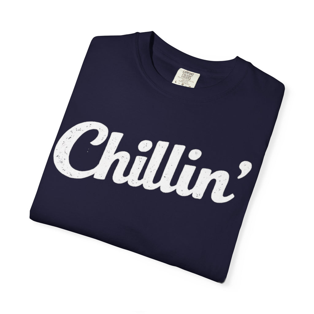 BubbaChubbs Chillin’ White Lettering Tee - BubbaChubbs Brand