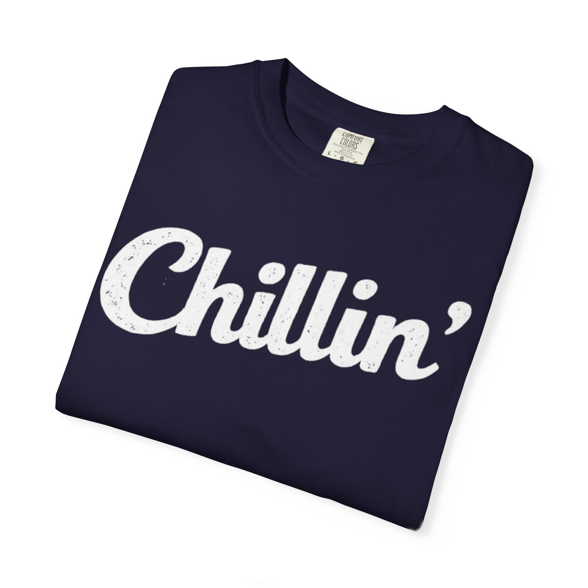 BubbaChubbs Chillin’ White Lettering Tee - BubbaChubbs Brand