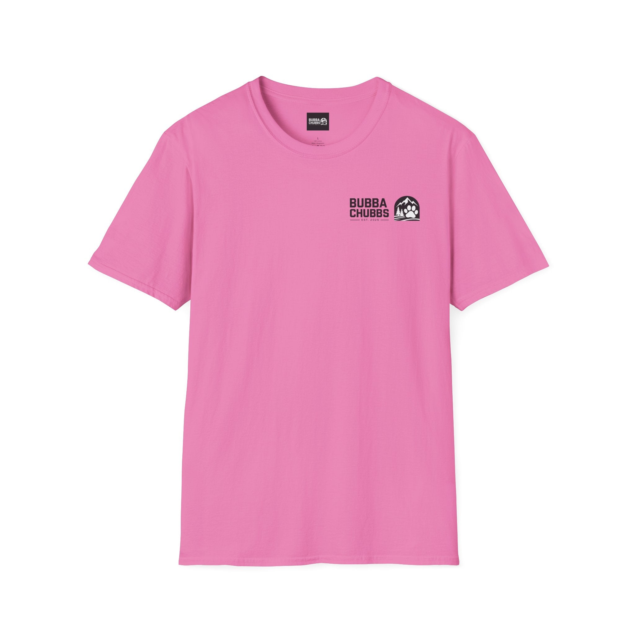 BubbaChubbs Updated Modern Logo Transparent Short-Sleeve Tee - BubbaChubbs Brand
