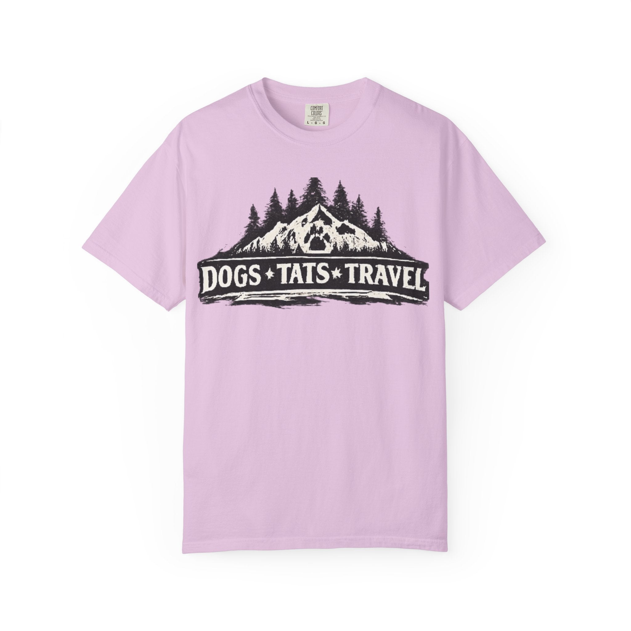 BubbaChubbs Dogs Tats Travel Mountain Tee - BubbaChubbs Brand