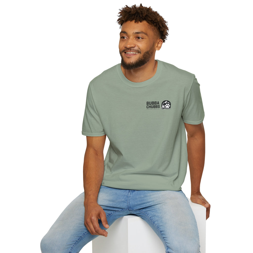 BubbaChubbs Updated Modern Logo Transparent Short-Sleeve Tee - BubbaChubbs Brand